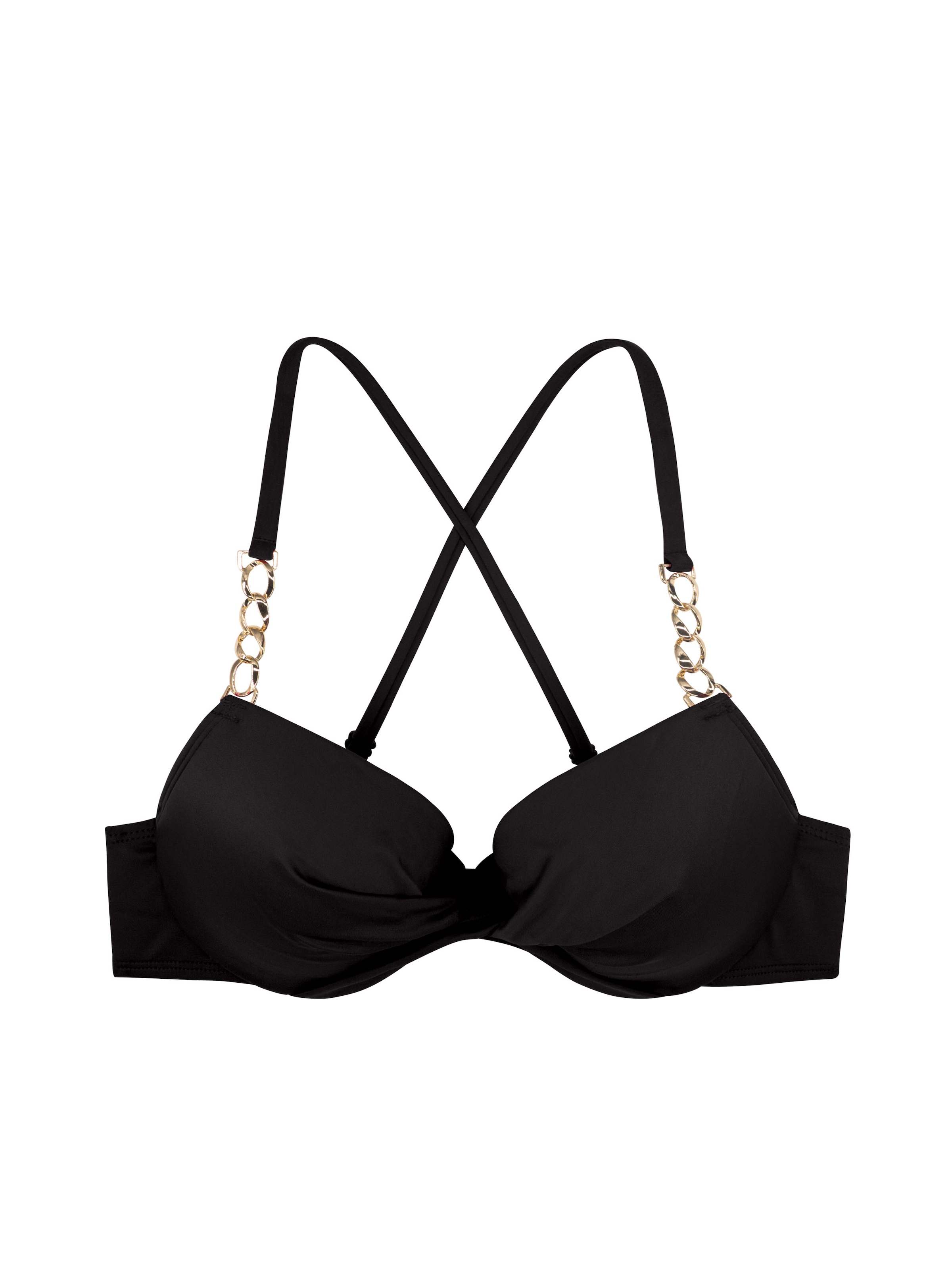 Dorina Bügel-Bandeau-Bikini-Top »FILAO«, Mit modischen goldfarbenen Kettendetails