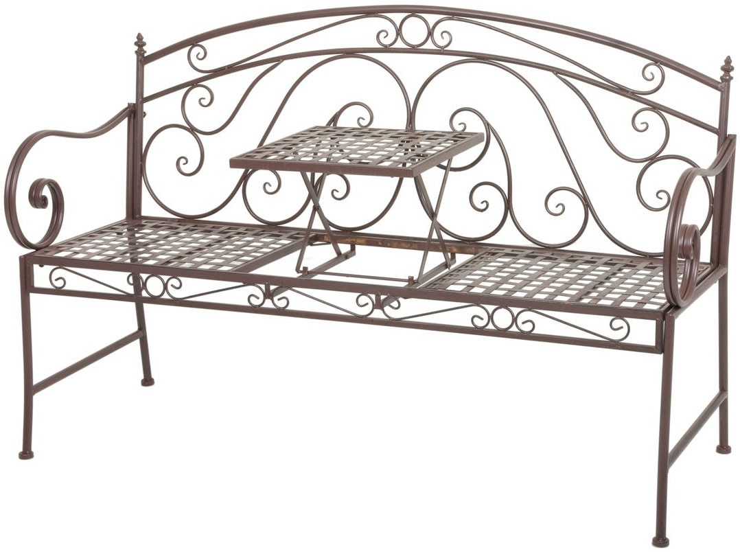 Garden Pleasure Gartenbank »Saket«, mit hochklappbarem Tisch, BxTxH: 141x53x96 cm