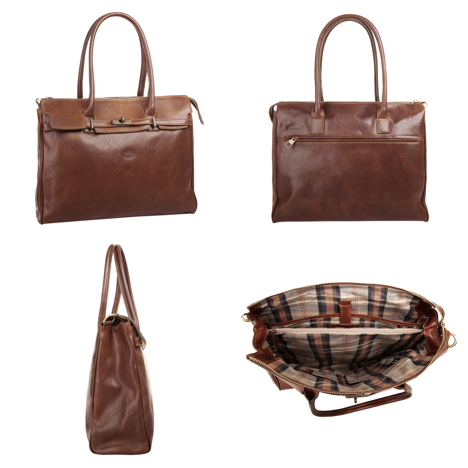 Piké Shopper, echt Leder, Made in Italy