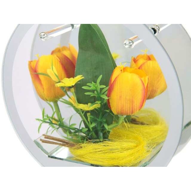 I.GE.A. Dekoobjekt »LED-Tulpe«, Dekoriertes Glas mit Tulpen Gänseblümchen  Hase Lichtergirlande LED 3D bequem bestellen