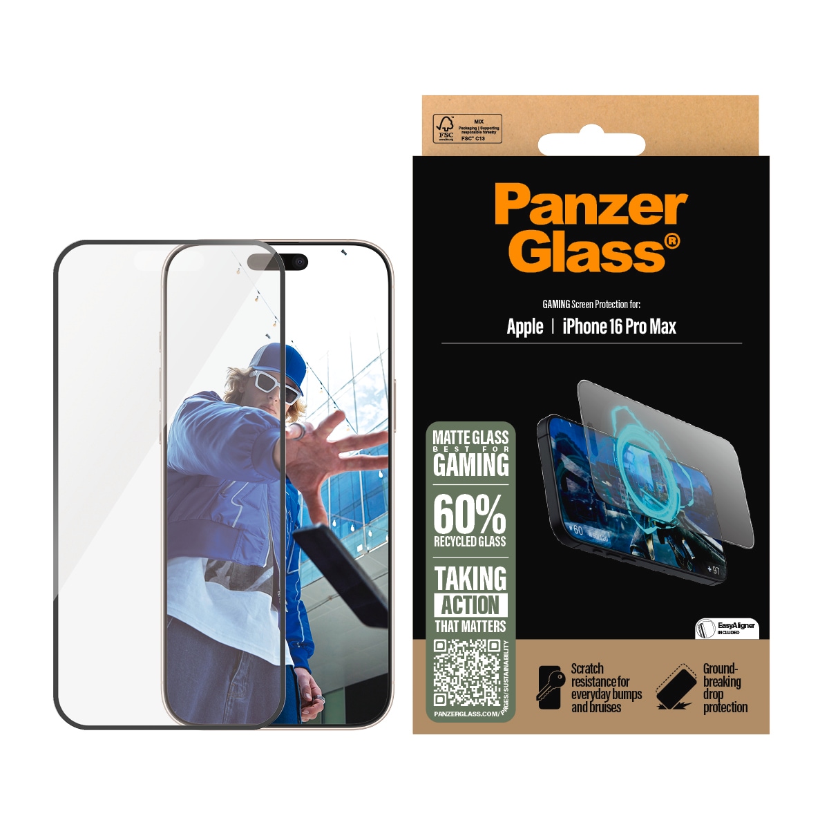 Displayschutzglas »Gaming Screen Protection«, für Apple iPhone 16 Pro,...