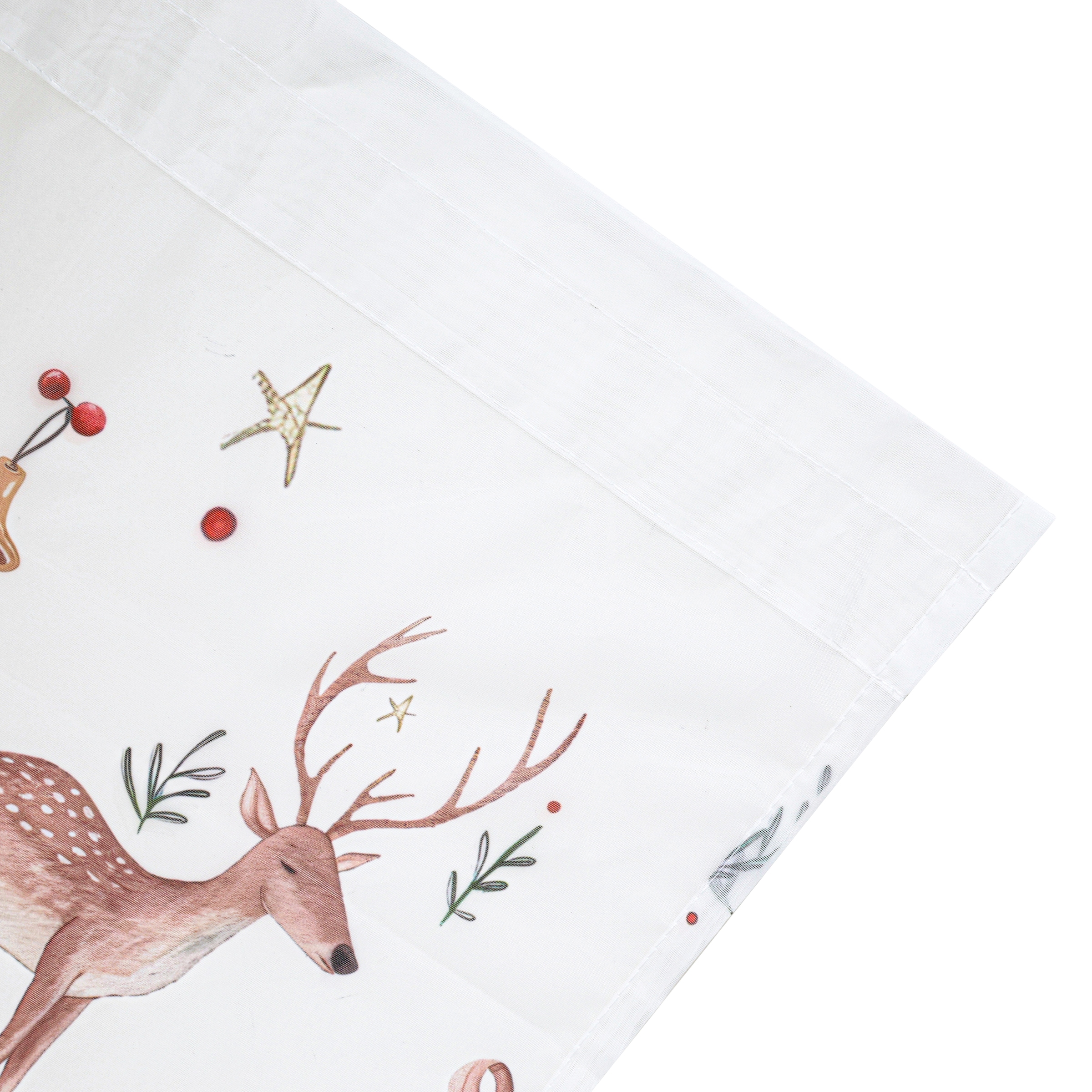 my home Scheibengardine »Olwyn« Stangendurchzug 1 Stk. tlg. weihnachtlich, transparent, bedruckt, schöne Haptik