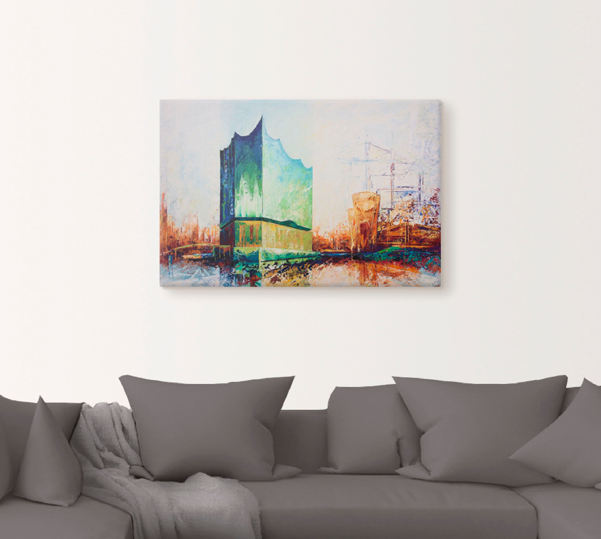 Artland Leinwandbild »Elbharmonie Hamburg« Deutschland 1 Stk. tlg. auf Holzrahmen gespannt