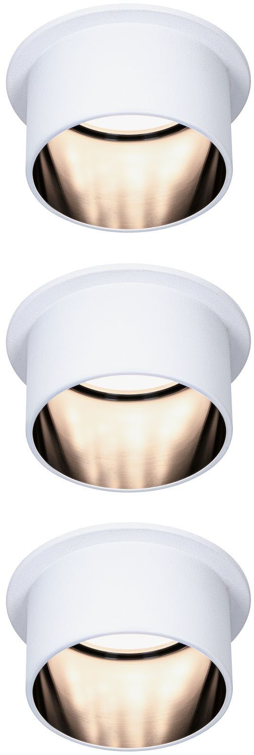 Paulmann LED Bad-Einbauleuchte »Gil«, 3er-Set, Schutzart IP44, dimmbar, Ø 6,8 cm, inkl. LED Leuchtmittel