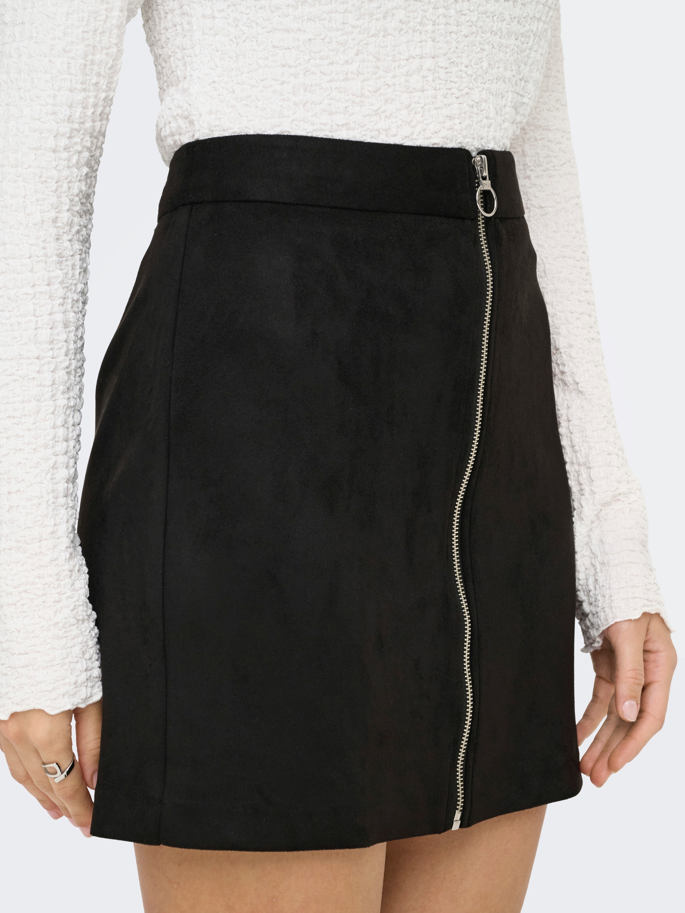 ONLY Minirock »ONLRITA FAUX SUEDE LIFE ZIP SKIRT OTW«
