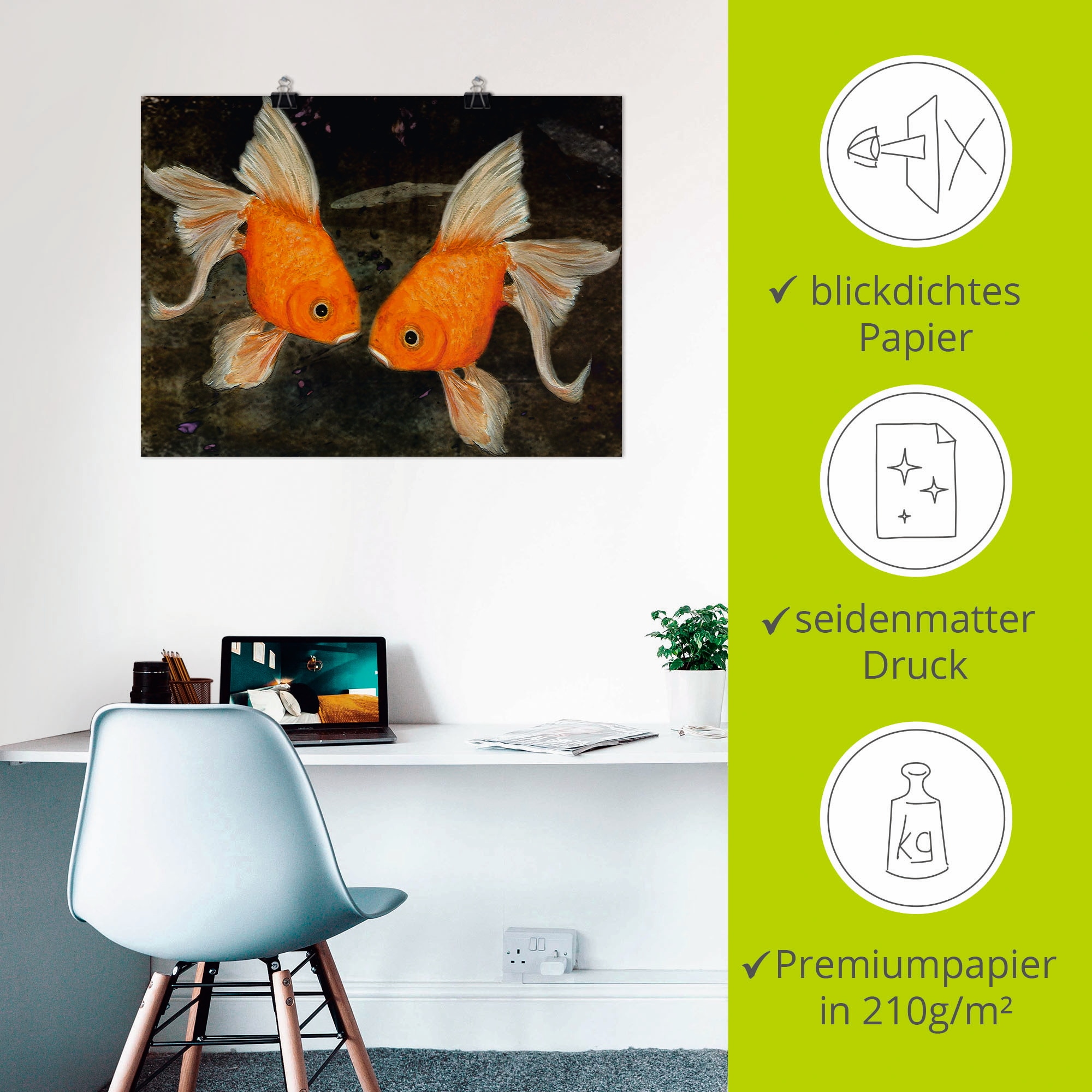 Artland Poster »Turtelfische« Wassertiere 1 Stk. tlg. ohne Rahmen