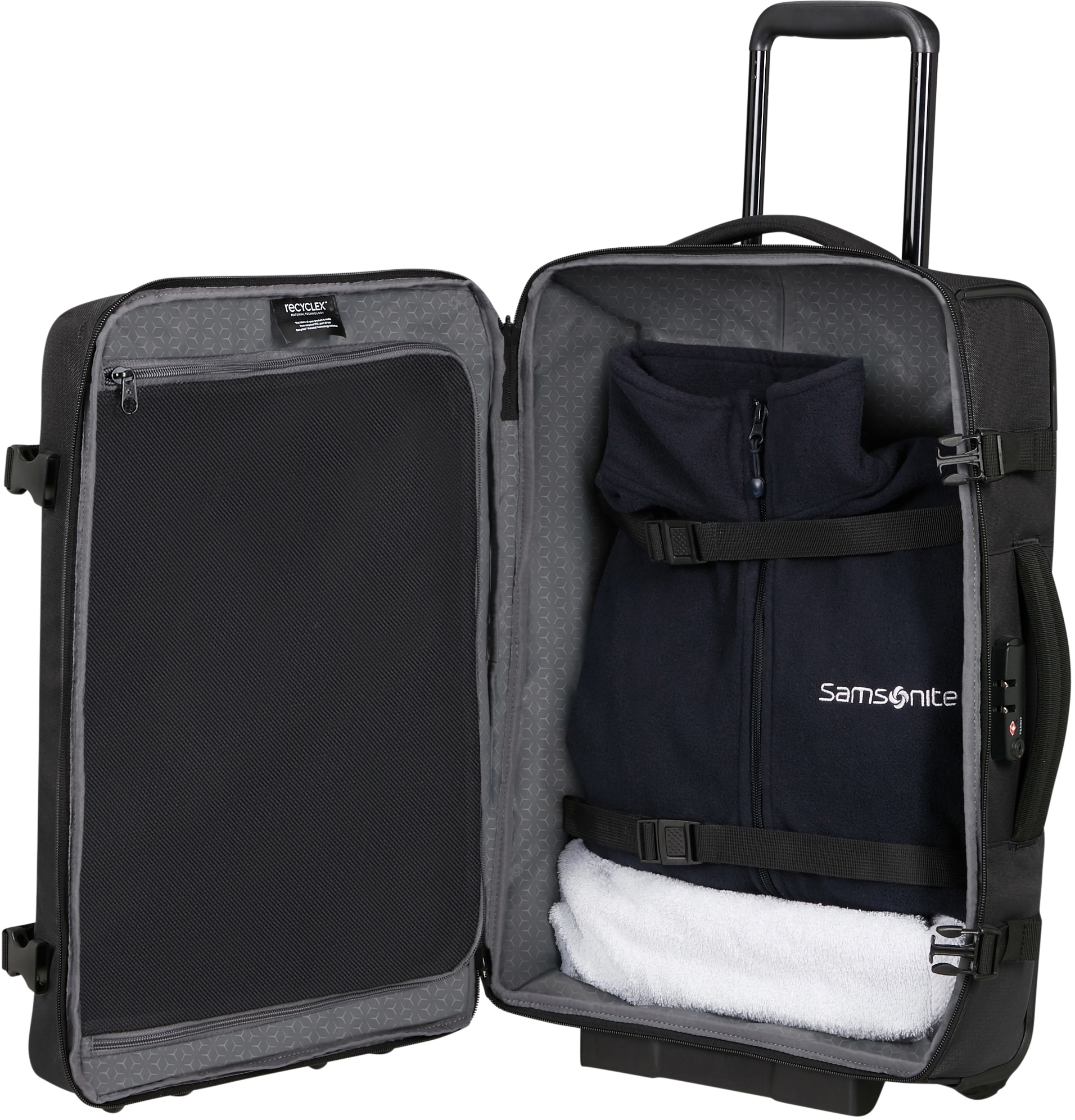 Samsonite Weichgepäck-Trolley »ROADER, 55 cm«, 2 Rollen, Handgepäck Reisekoffer Handgepäckkoffer