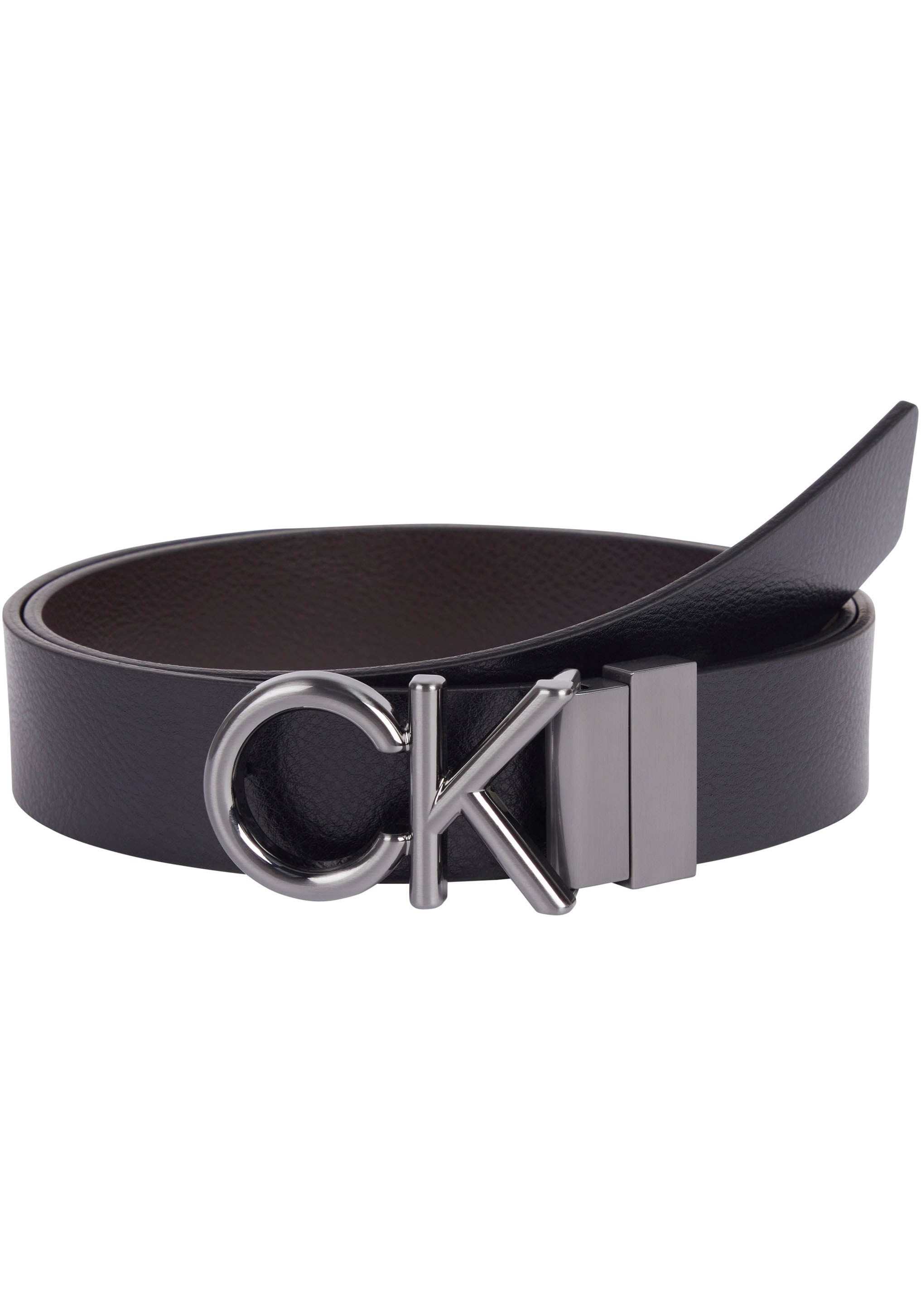 Calvin mit Metall aus | Klein kaufen Monogramm-Schnalle Ledergürtel, UNIVERSAL