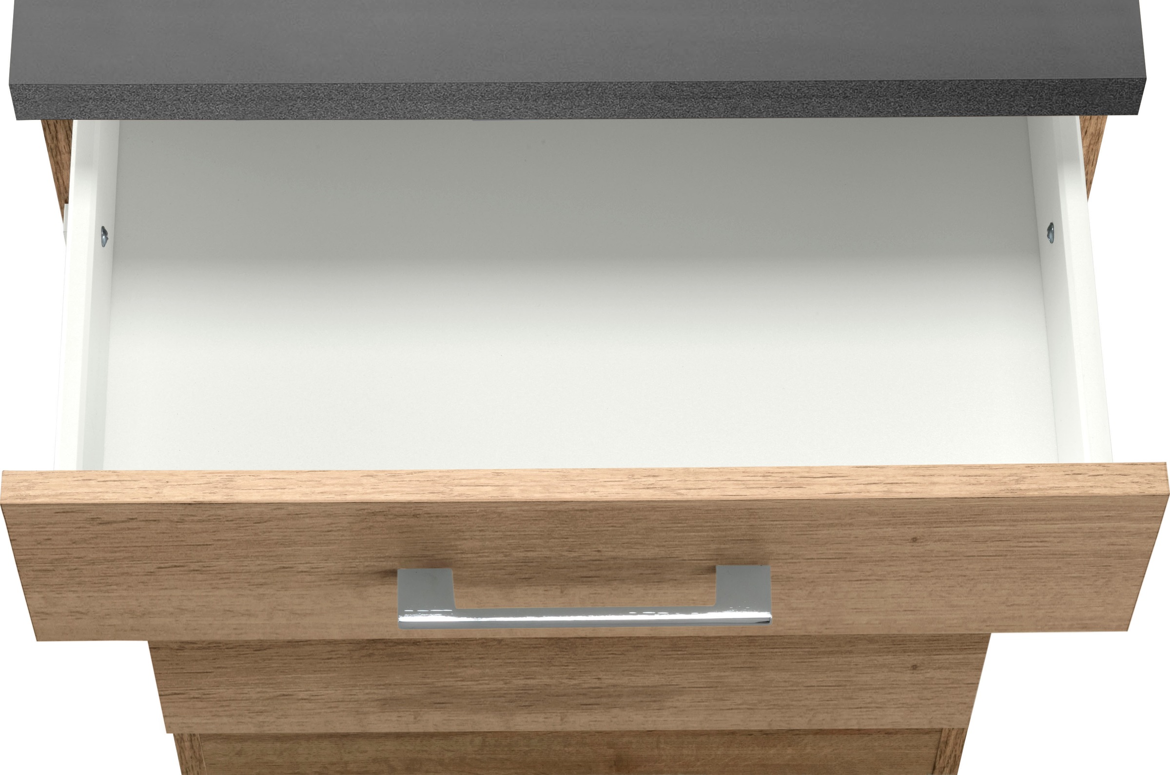 KOCHSTATION Küchenzeile »KS-Colmar« mit E-Geräten, Breite 330 cm