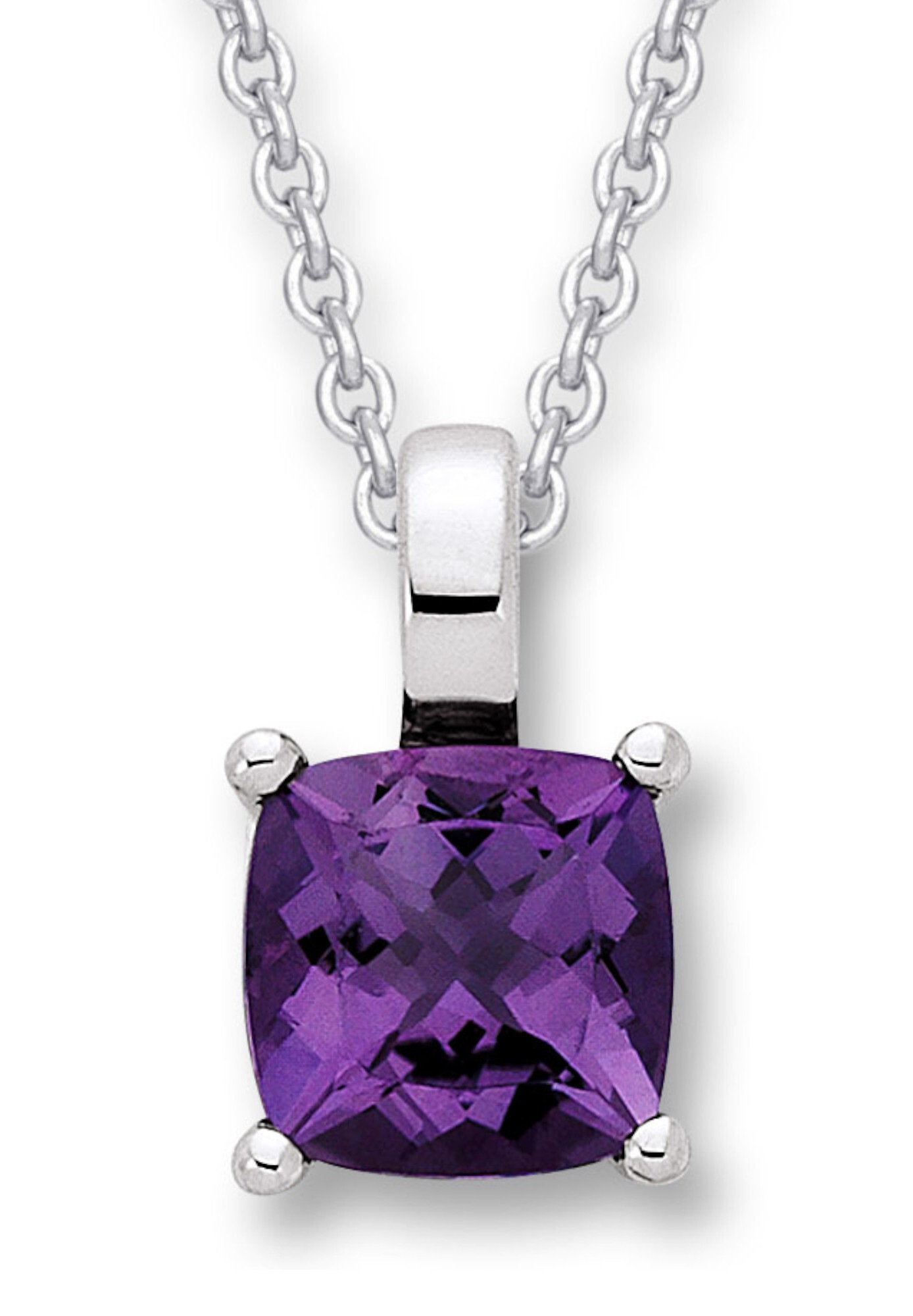 ONE ELEMENT Kettenanhänger »Amethyst Anhänger aus 333 Weißgold« ()