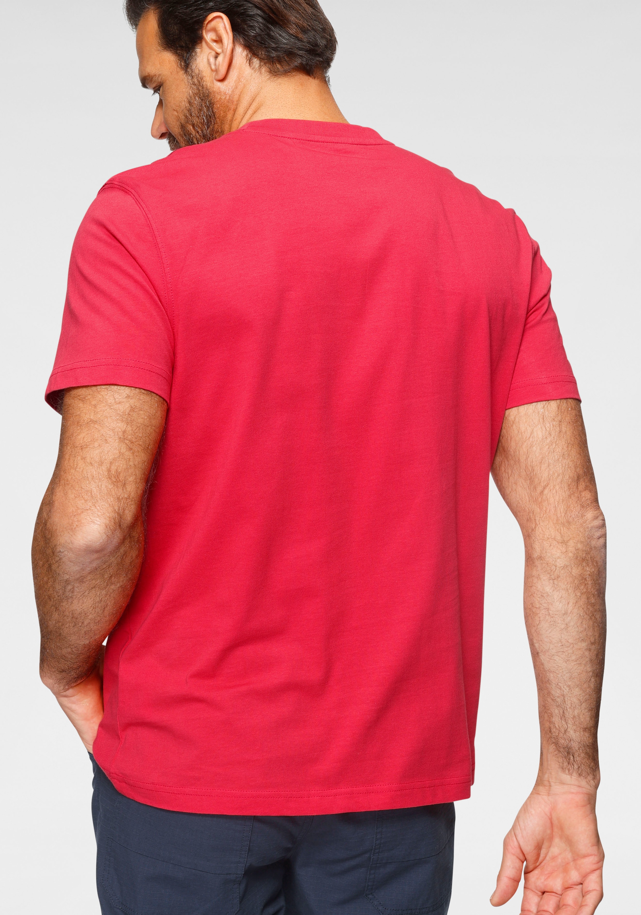 Man's World T-Shirt, Kurzarm, bedruckt, Rundhalsausschnitt, aus Single Jersey