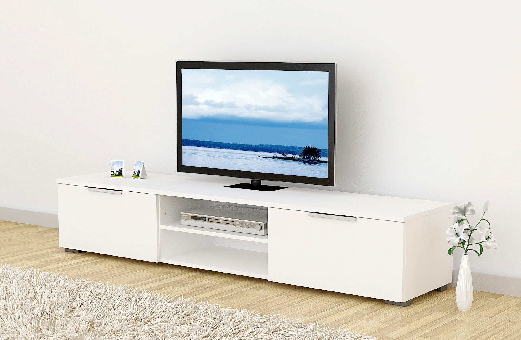 INOSIGN TV-Board »Match, TV-Möbel, Fernsehtisch, TV-Unit, Media-Möbel, Sideboard,«, mit 2 Schubladen und 1 offenen Fach, Breite 172,7 cm, Höhe 33 cm