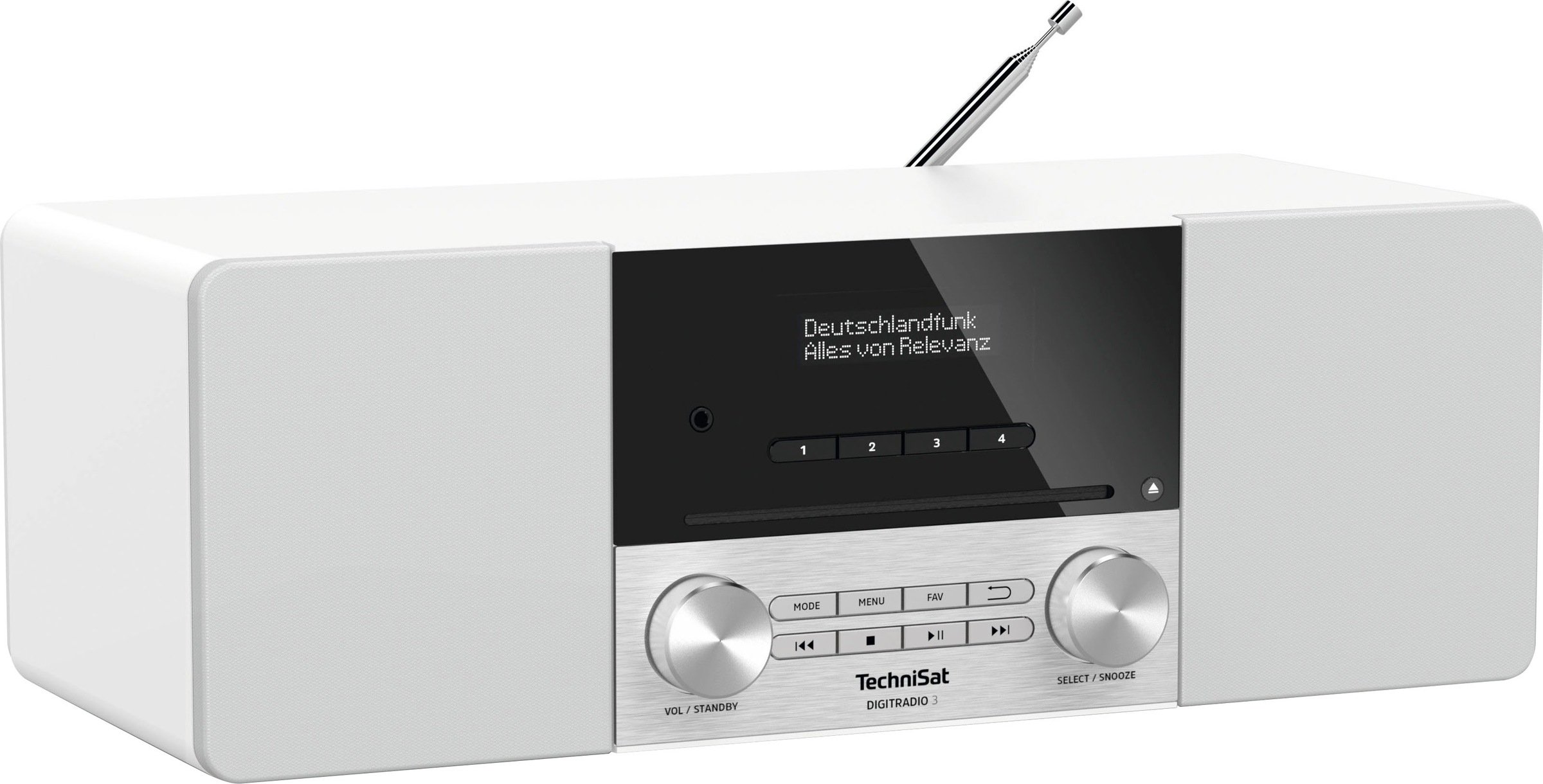 TechniSat Digitalradio (DAB+) Digitalradio 3 (A2DP 3«, Made »DIGITRADIO Garantie RDS UNIVERSAL Jahre XXL CD-Player, mit | Bluetooth Bluetooth-AVRCP W), 20 (DAB+)-UKW in ➥ Germany