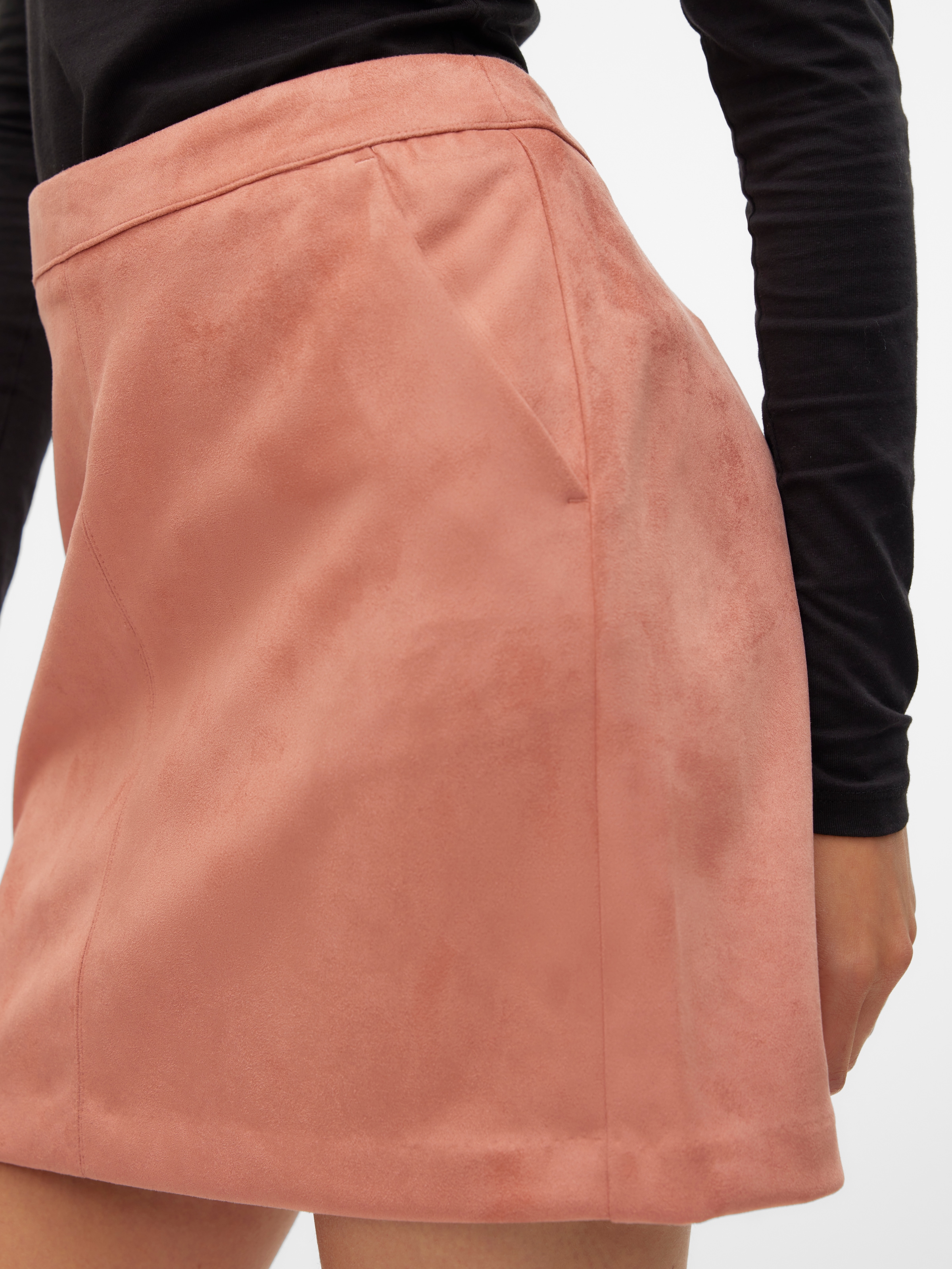 Vero Moda Lederimitatrock »VMDONNADINA FAUXSUEDE SHORT SKIRT« Materialmix