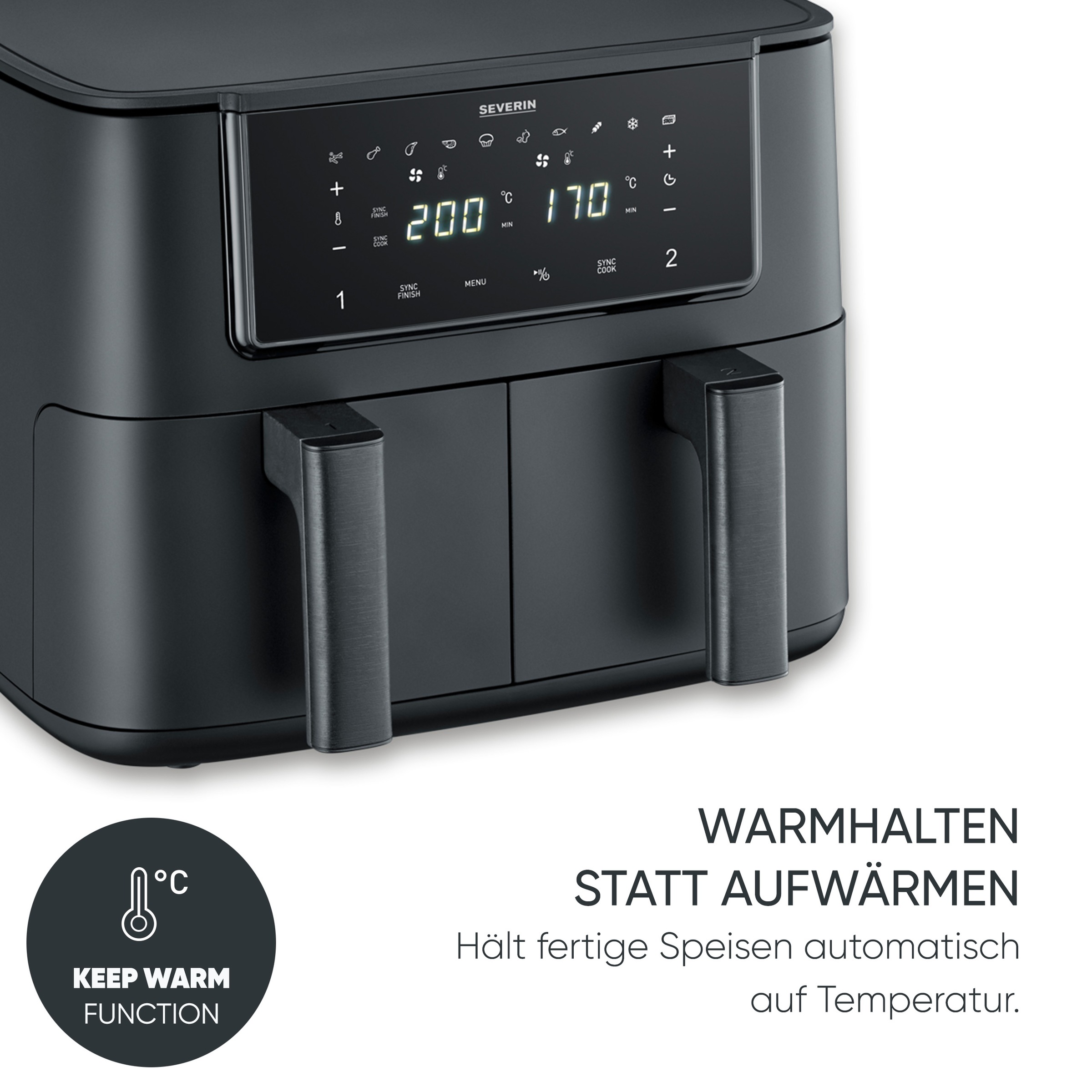 Severin Heißluftfritteuse »FR 2463     2 x 4 l "Dual"« 2600 W