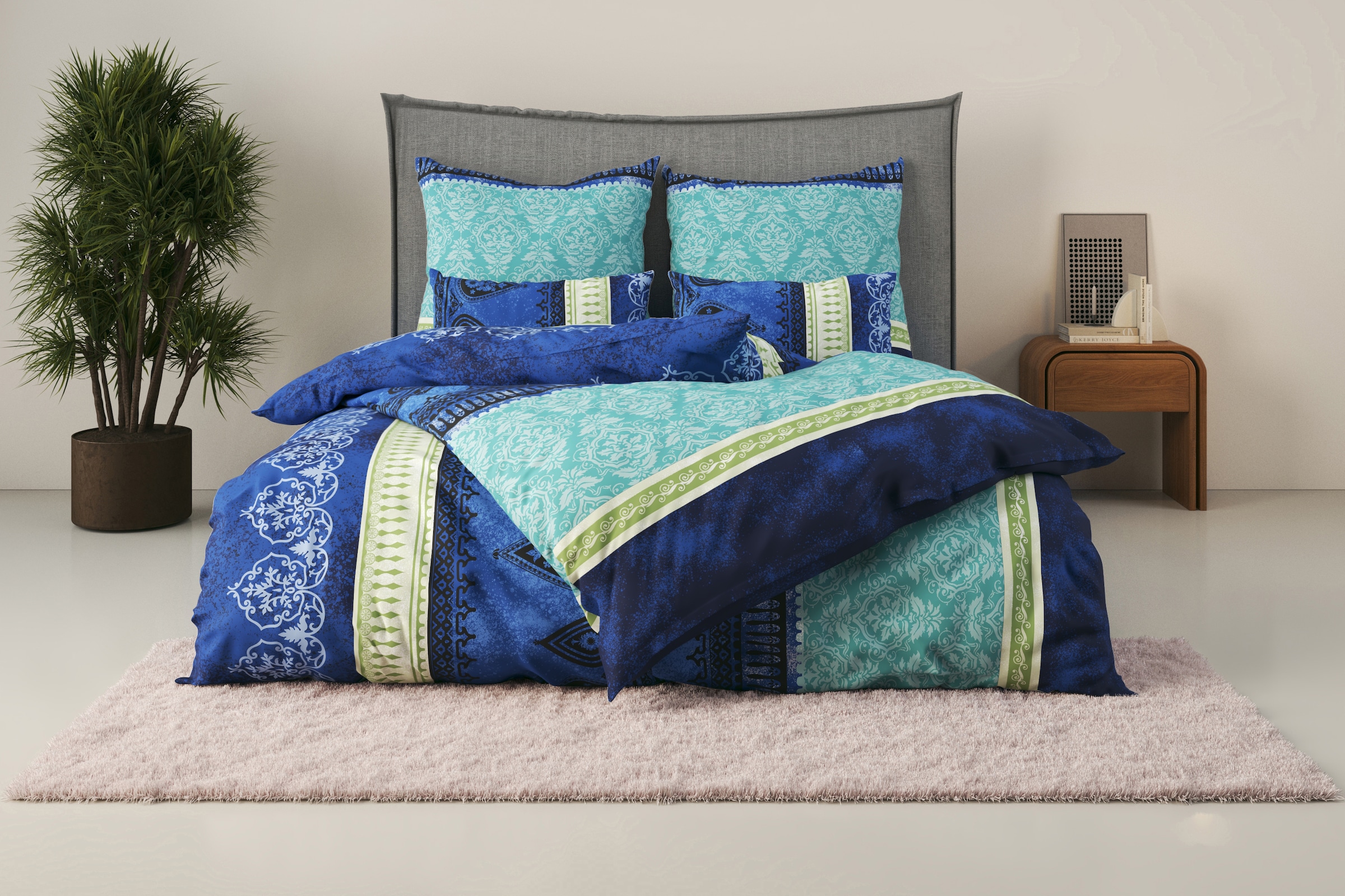 Home affaire Bettwäsche »Sonnenham«, in Gr. 135x200 oder 155x220 cm, 100% Baumwolle, Paisley