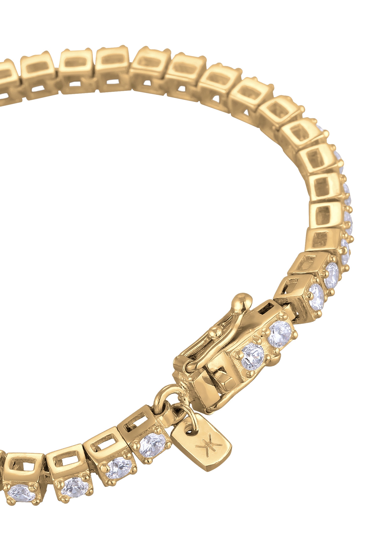 Kuzzoi Armreif »Armband Tennisarmband Zirkonia Weiß 925 Sterling Silber«