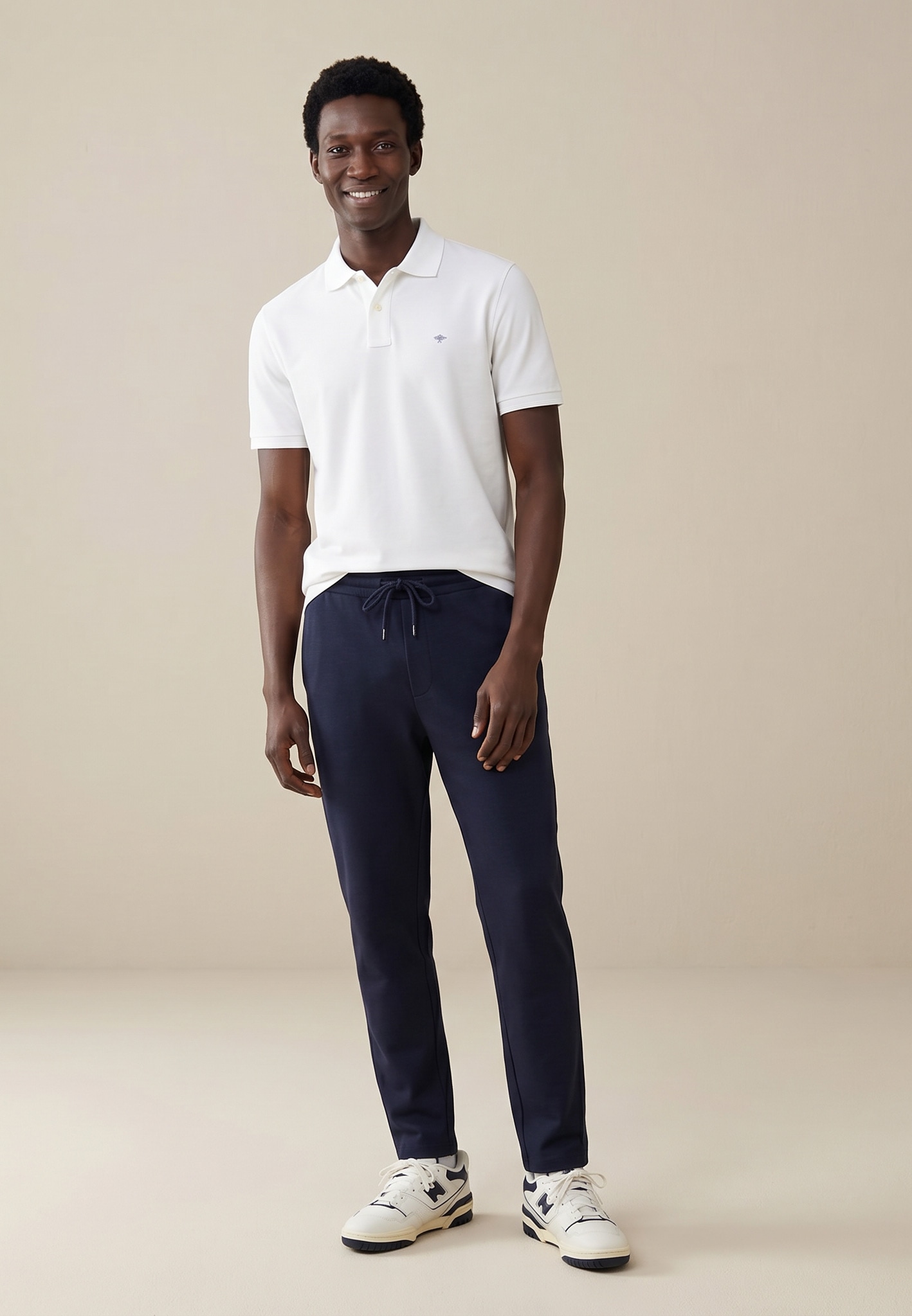 FYNCH-HATTON Poloshirt normale Passform, mit 2-Knopf-Polokragen, aus Baumwolle