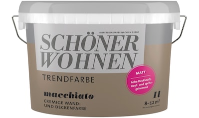 SCHÖNER WOHNEN-Kollektion Wand- und Deckenfarbe »Trendfarbe«, 1 Liter, Macchiato,... kaufen