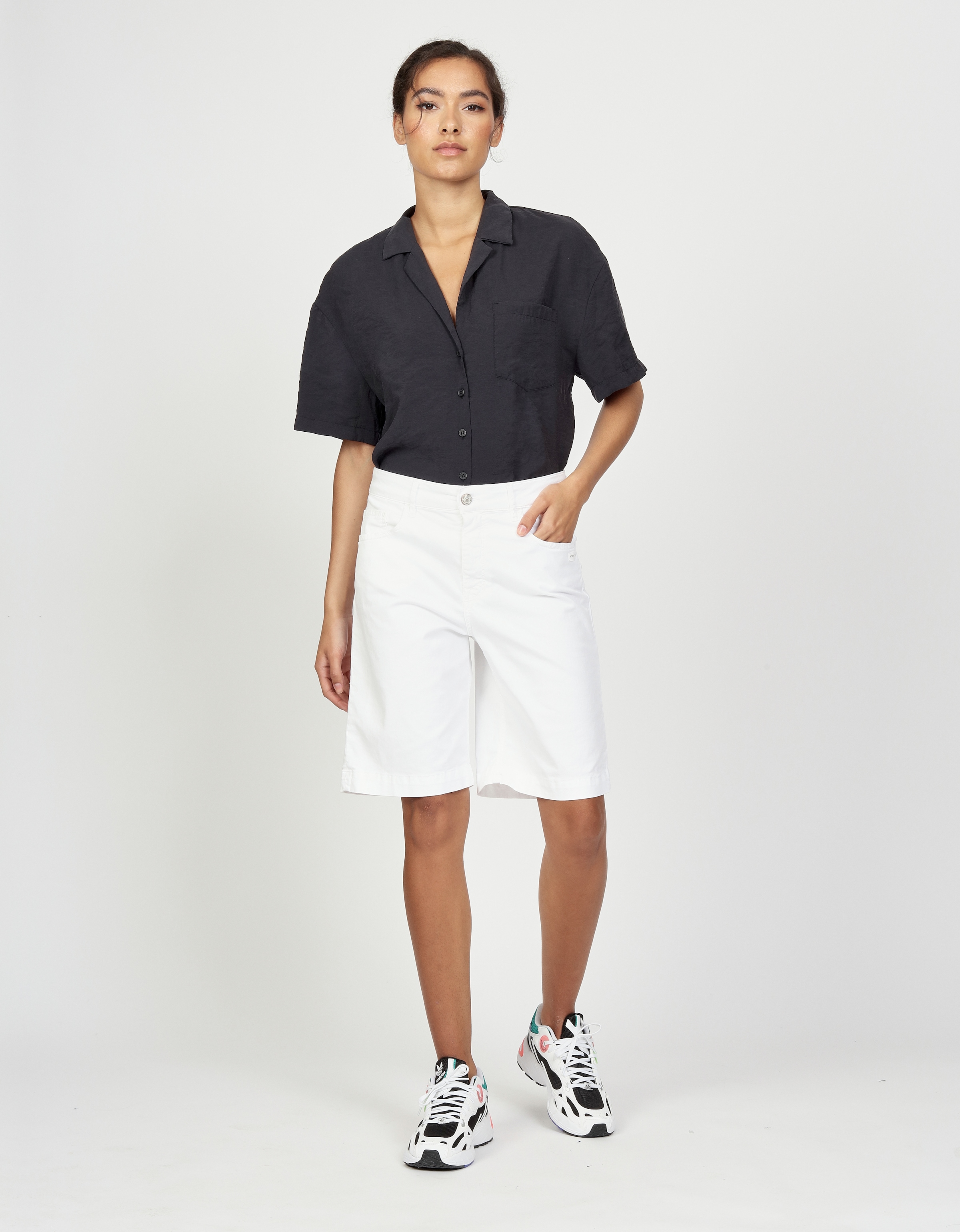 GANG Bermudas »94CARLOTTA BERMUDA«, mit weitem Bein