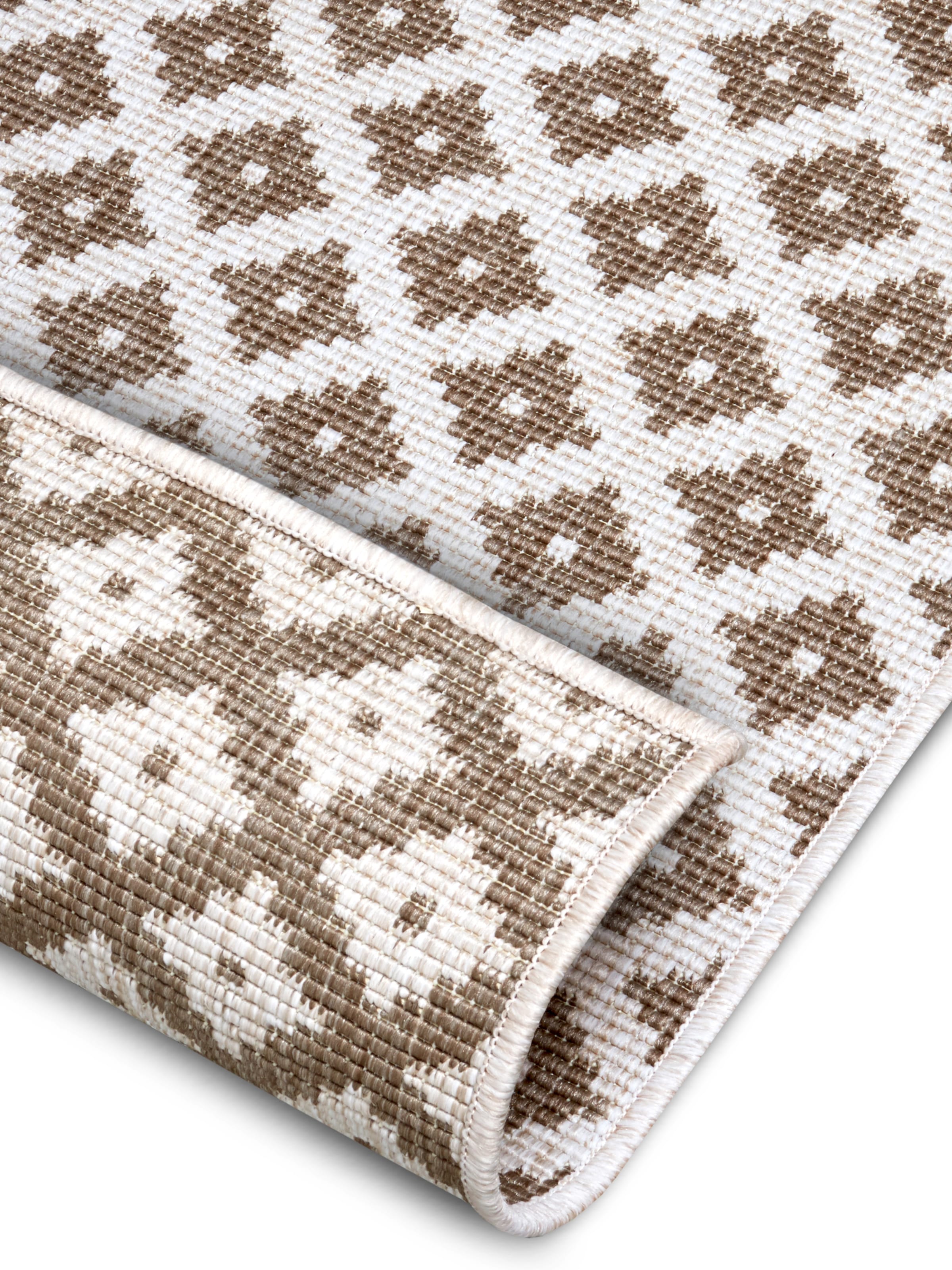 NORTHRUGS Teppich »Nizza Wendeteppich«, rechteckig, 5 mm Höhe, In-& Outdoor, Wetterfest, Balkon, Läufer, Wohnzimmer, Wasserfest