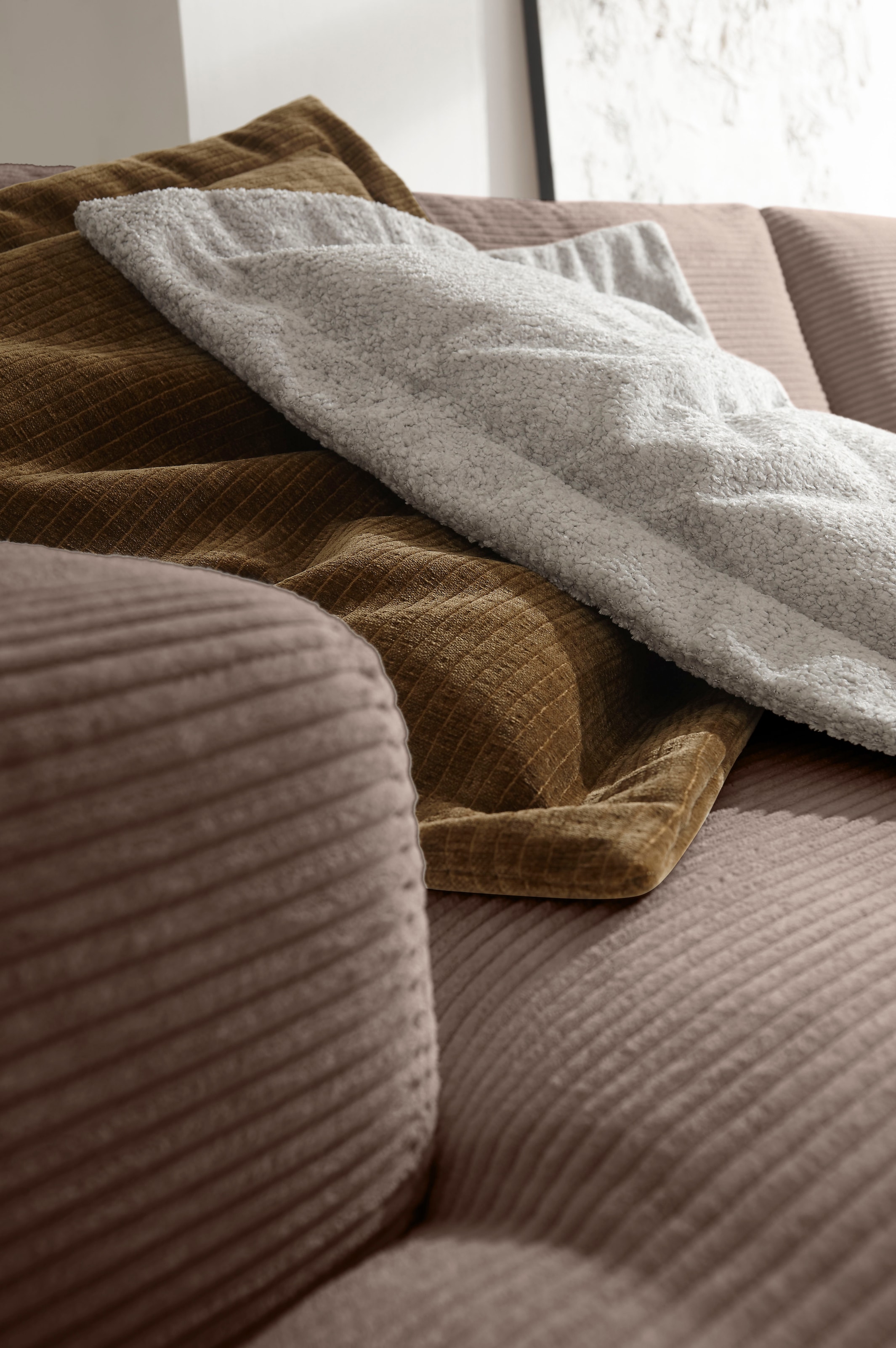 Musterring Loungesofa »Lucia«, Cord-Bezug, Breite 292 cm