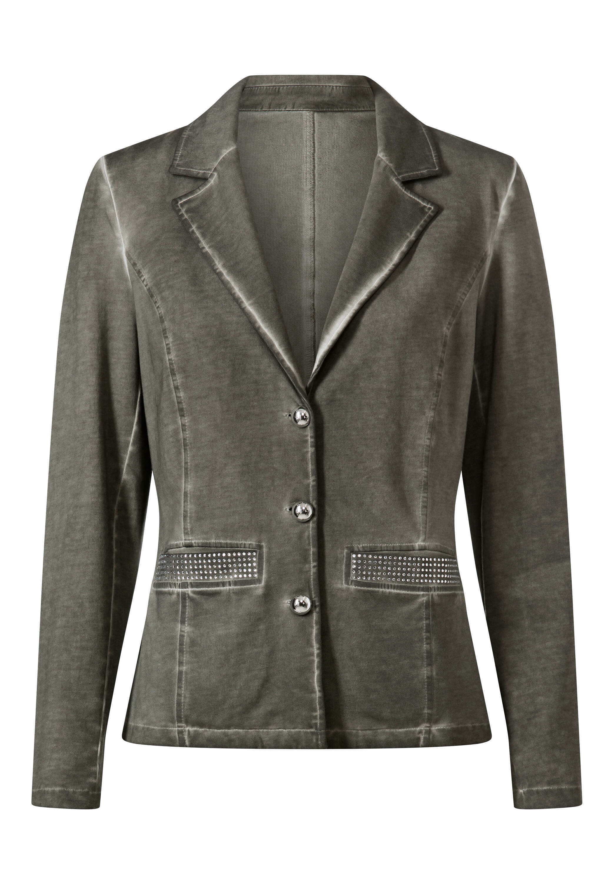 heine Sweatblazer »Sweatblazer Sweatblazer mit Ziersteinen«