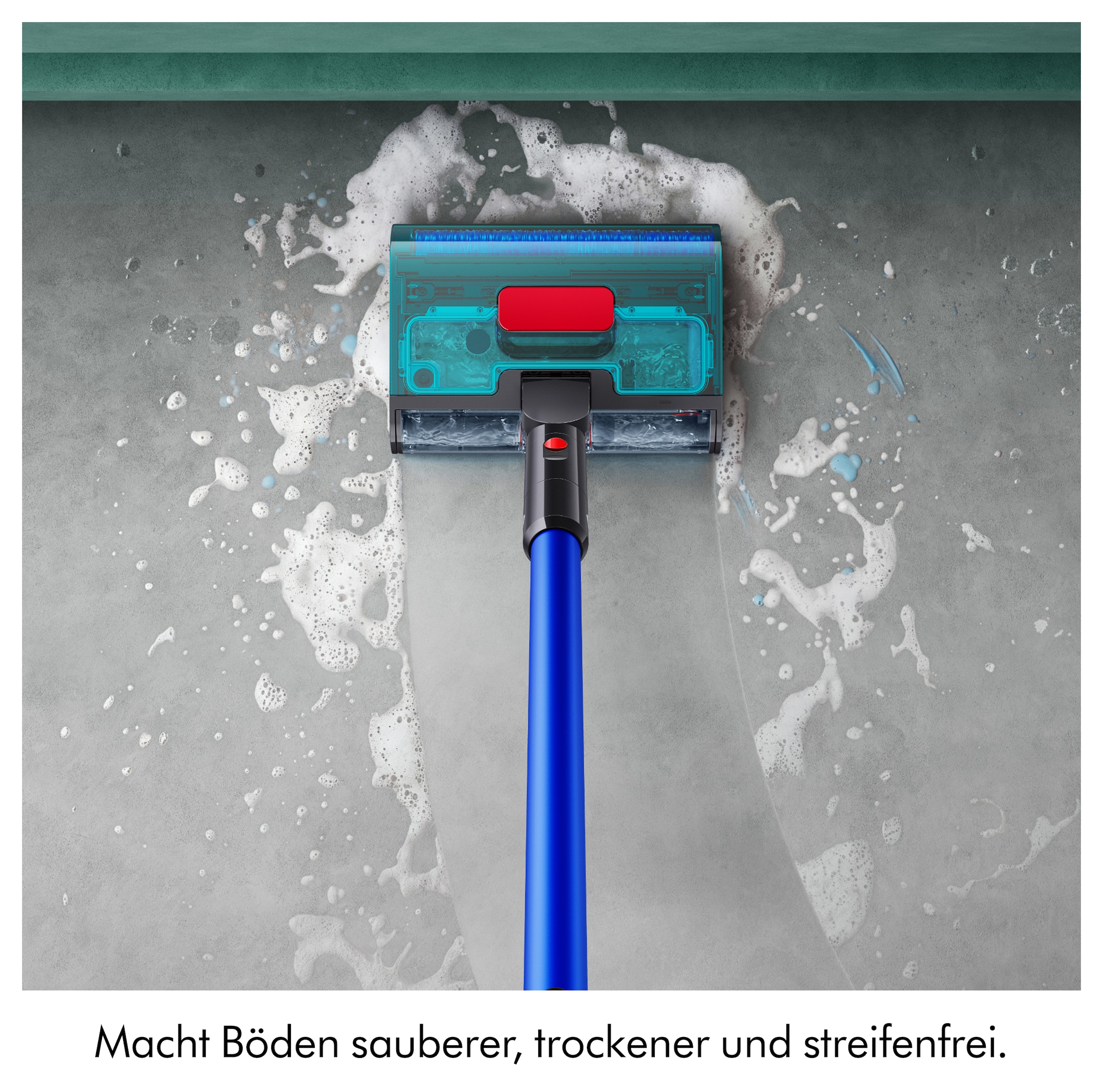 DYSON Nass-Trocken-Akkusauger »Dyson PencilWash™ Blau/Silber« Anti-Tangle Nassreinigungskopf mit MAX-Modus und 180° Design