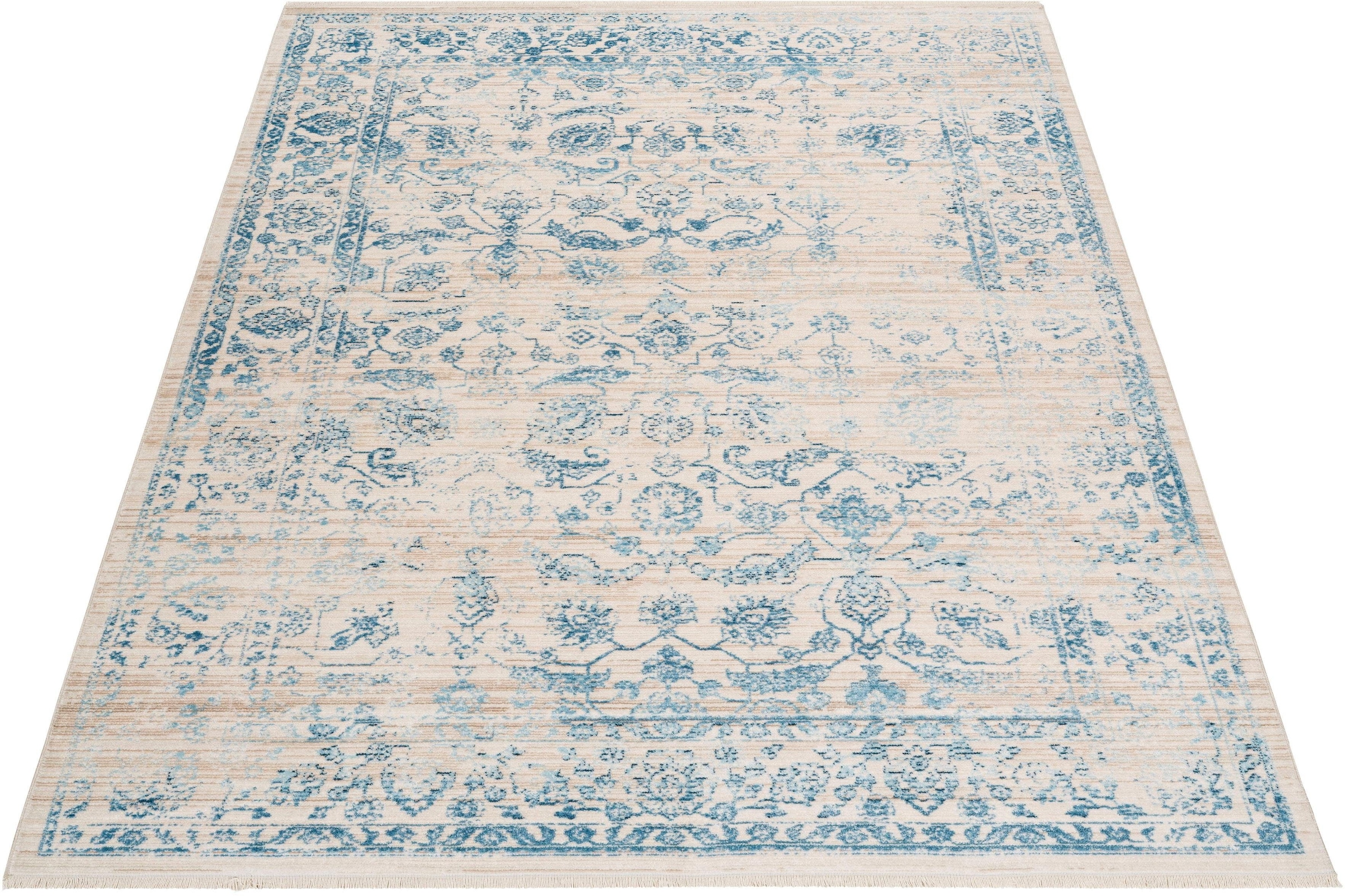 andas Teppich »Dilara«, rechteckig, 5 mm Höhe, Vintage Design, mit Fransen, Wohnzimmer kaufen