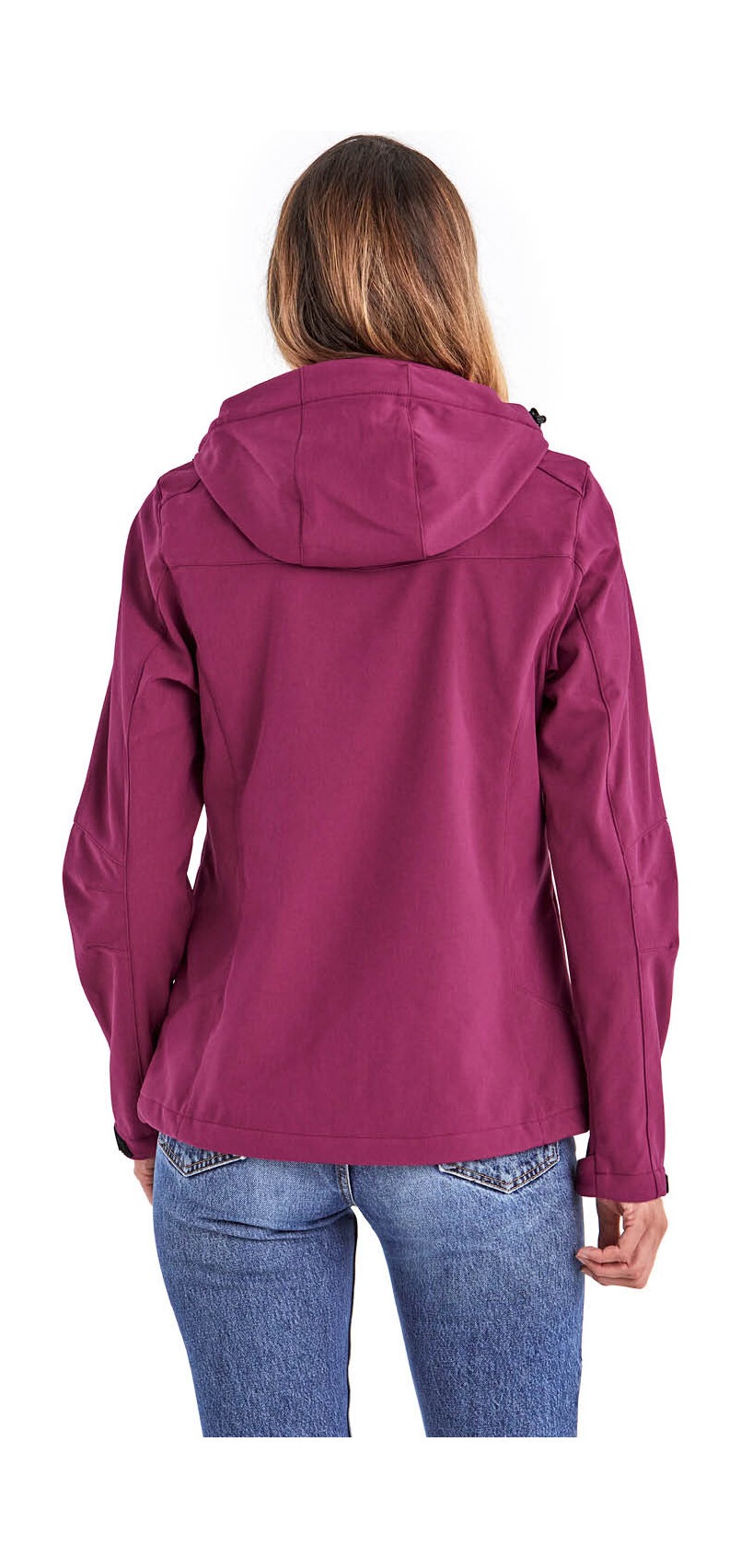 Killtec Softshelljacke »Damen Softshelljacke«, Wasserabweisende, winddichte Softshelljacke mit abnehmbarer Kapuze