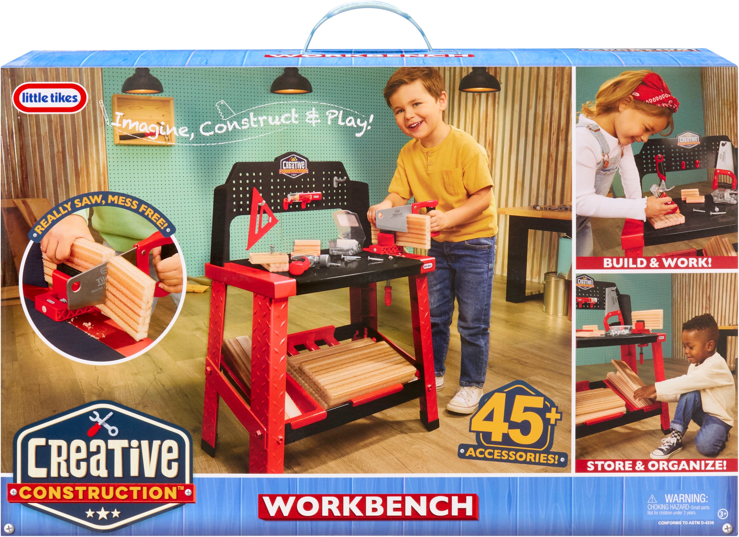 Little Tikes® Spielwerkbank »Creative Construction - Werkbank« mit Zubehör