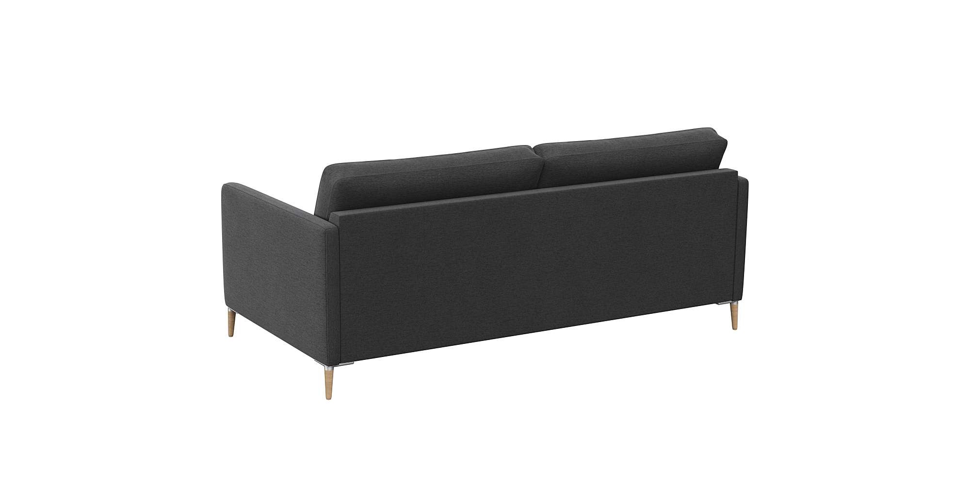 FLEXLUX 2,5-Sitzer »Fiore, super bequem durch Kaltschaum im Sitz« schmale Armlehnen, Füße Alu+ Eiche