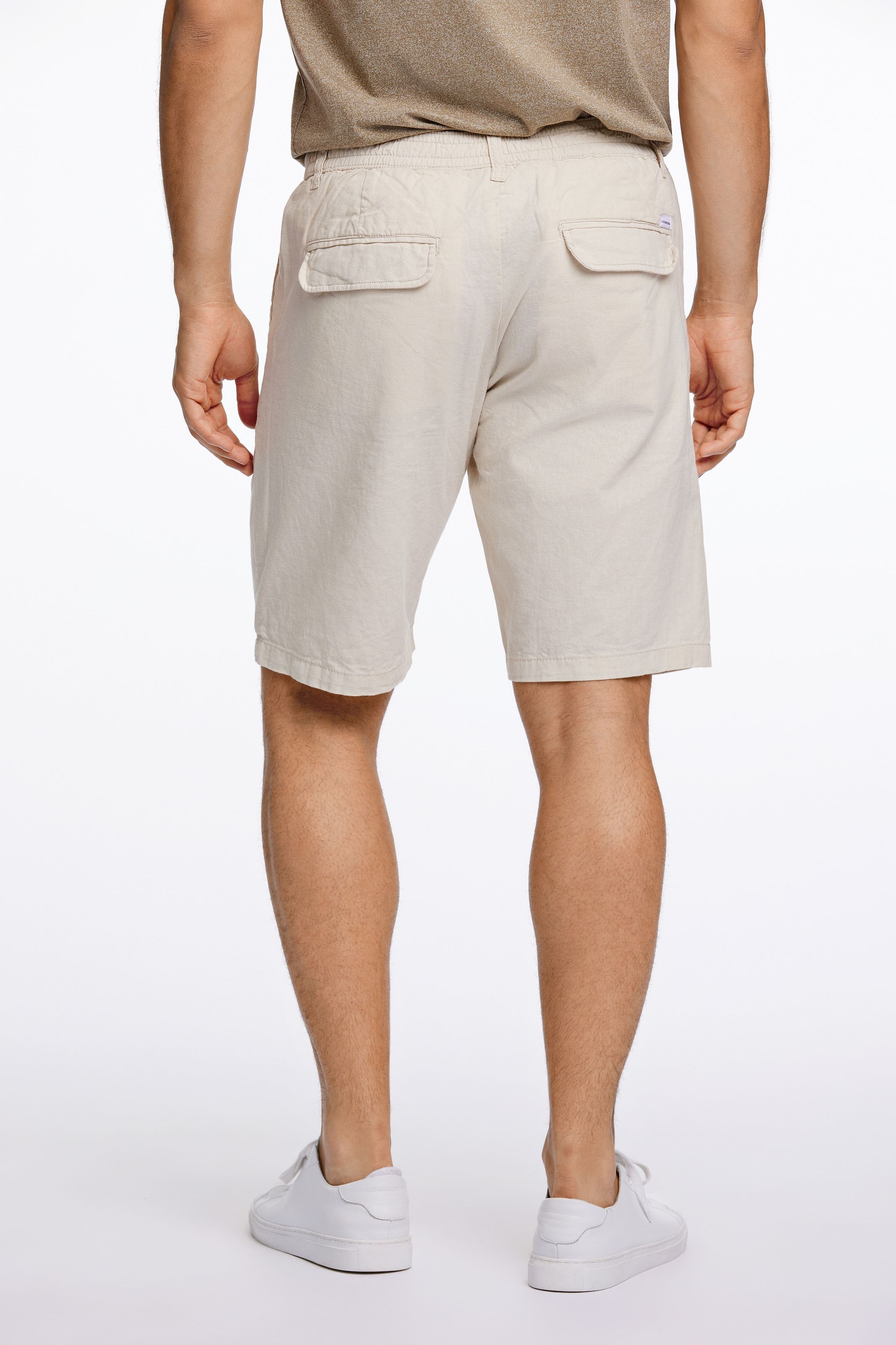 LINDBERGH Chinoshorts, Sommerhose mit Leinen
