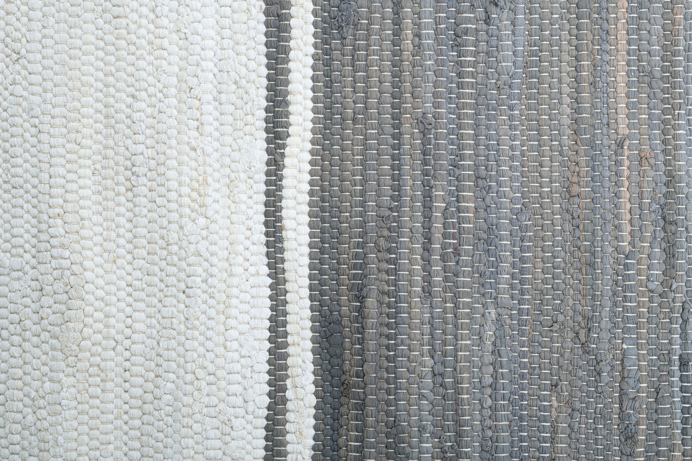 Baumwolle, THEKO »Stripe Fransen Cotton«, mit gestreift, handgewebt, Teppich Flachgewebe, reine rechteckig,
