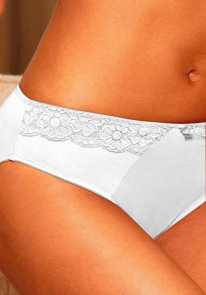 LASCANA Slip, mit seitlichen Spitzeneinsätzen