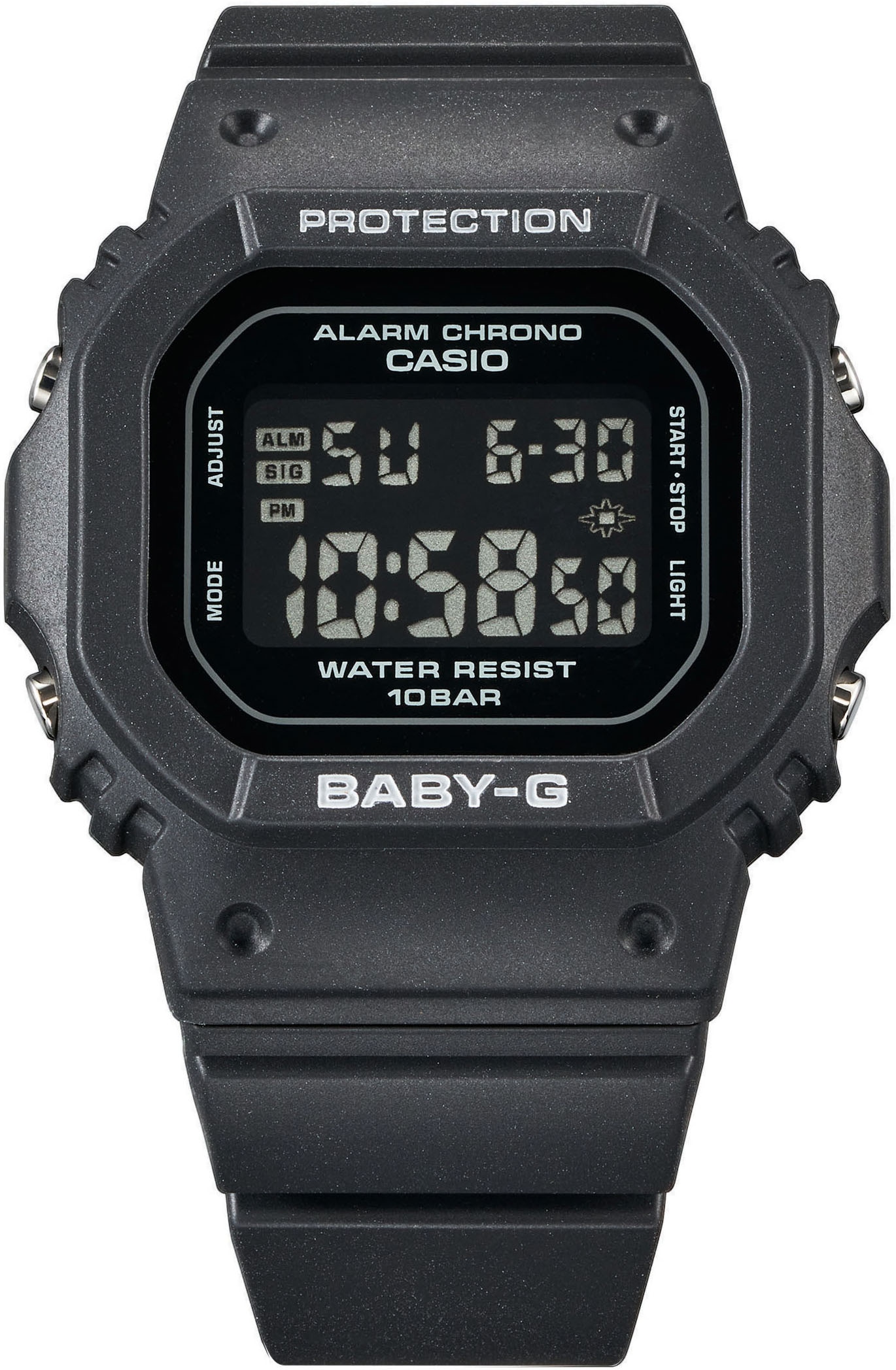 CASIO BABY-G Chronograph, Quarzuhr, Armbanduhr, Damenuhr, automatischer Kalender, digital, Timer
