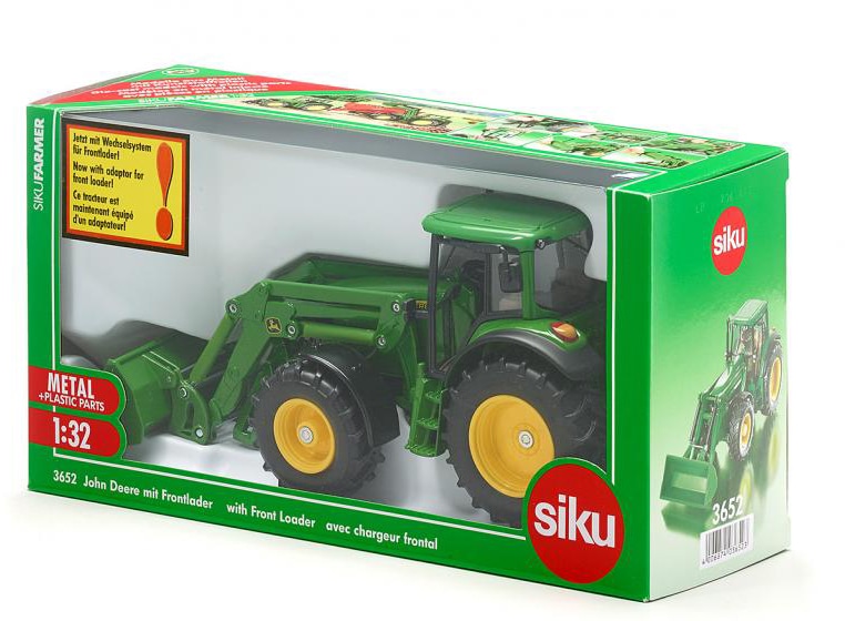 Siku John Deere Traktor mit Anhänger Siku Farmer Spielzeug Set