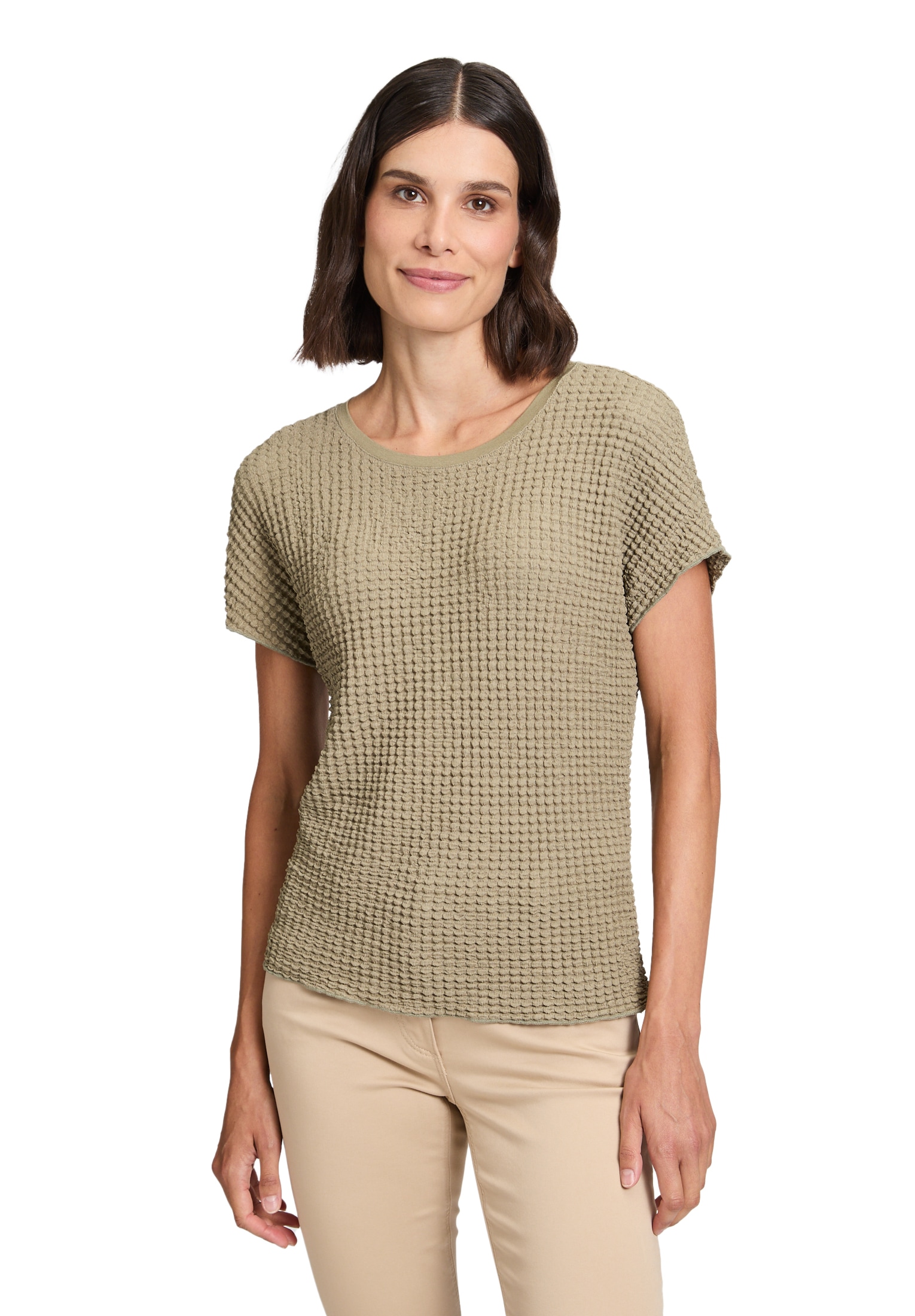 Betty Barclay Kurzarmshirt »Strukturshirt mit U-Boot-Ausschnitt«