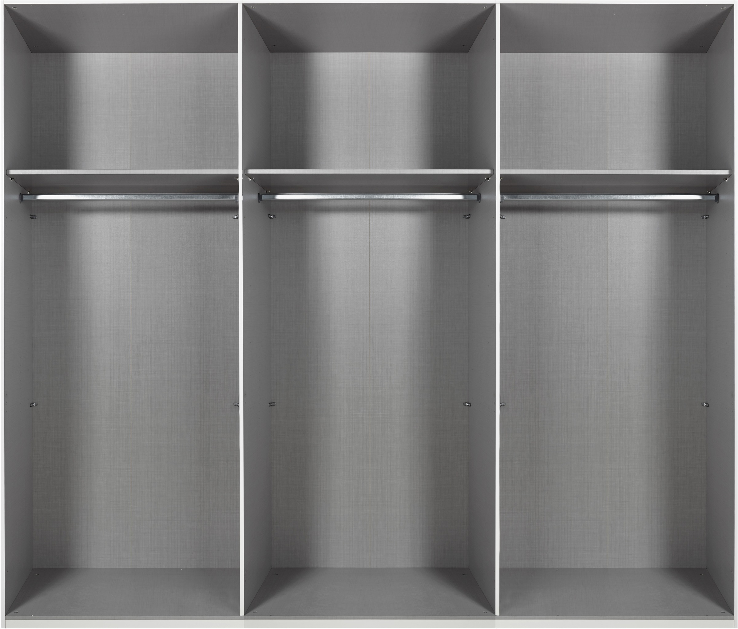 Wimex Schwebetürenschrank »Easy Plus, Kleiderschrank Made in Germany«, mit Glaseinsatz/ Rauchglas, viele Breiten zur Auswahl, schwarze Griffe