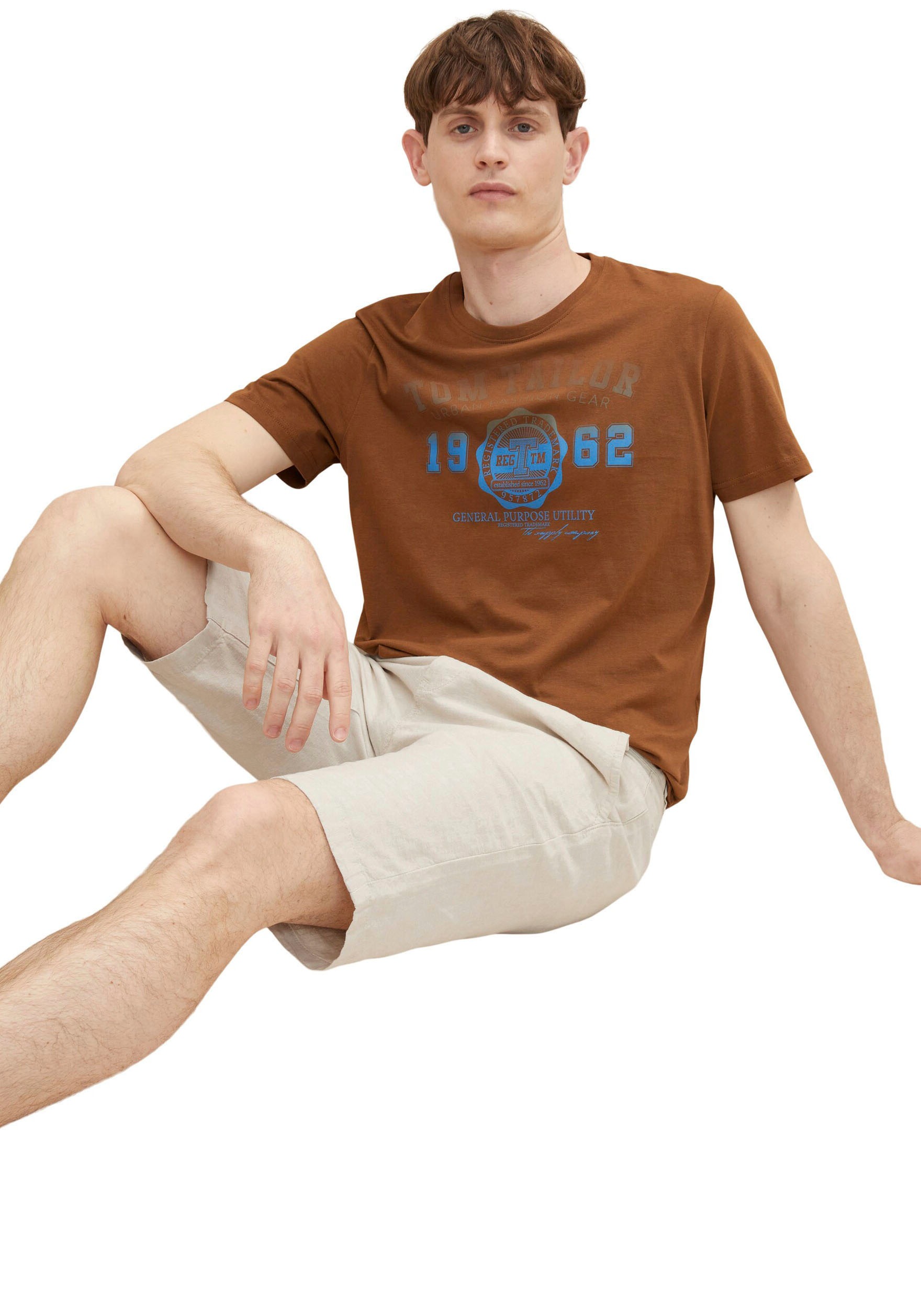 TOM TAILOR T-Shirt mit Logofrontprint CB7000