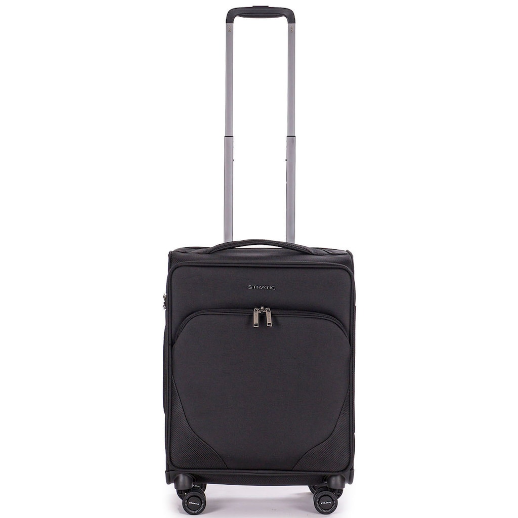 Stratic Weichgepäck-Trolley »Mix S, black«, 4 Rollen