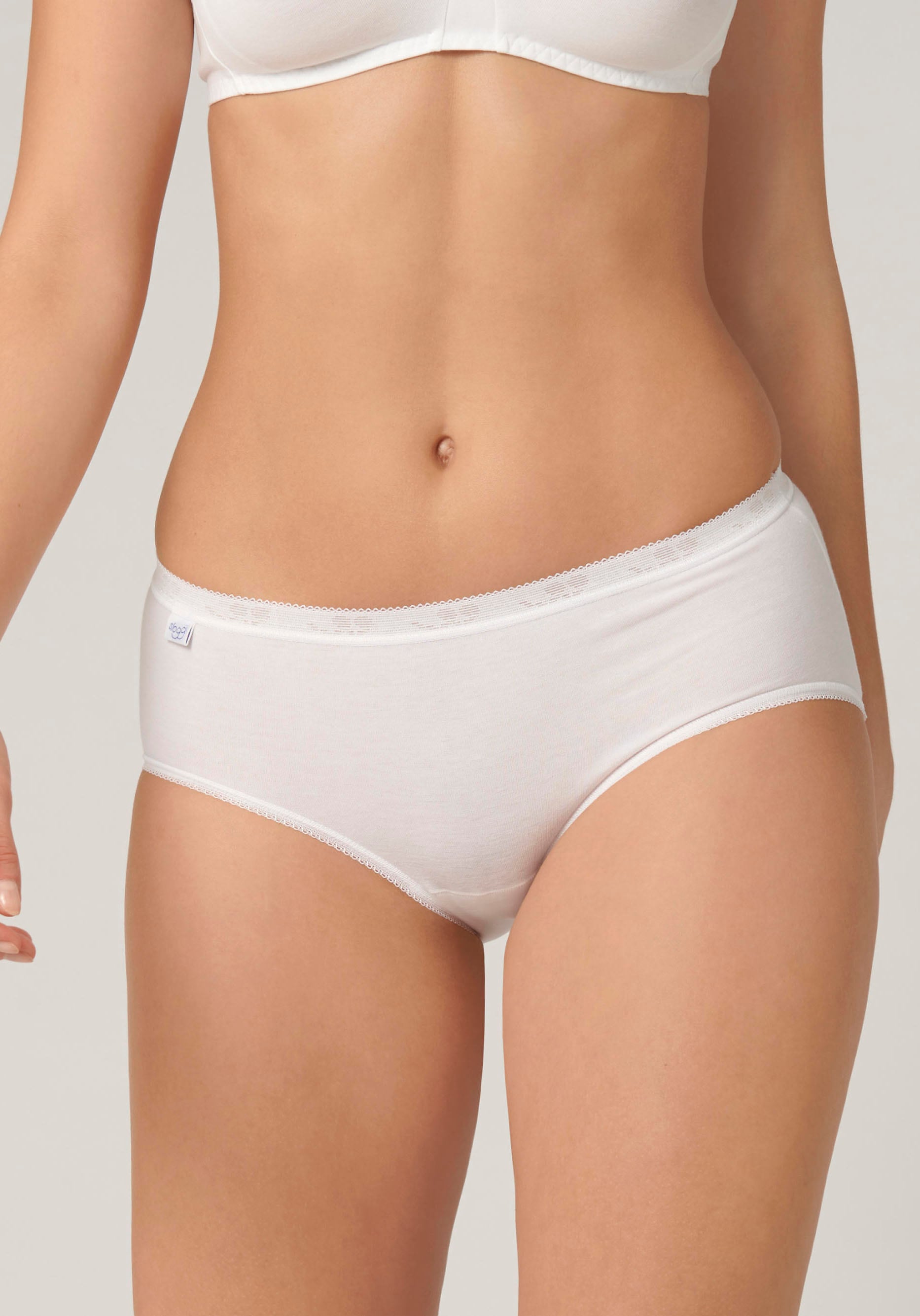 sloggi Slip »Basic+ Midi 3P«, (3er Pack), perfekter Sitz