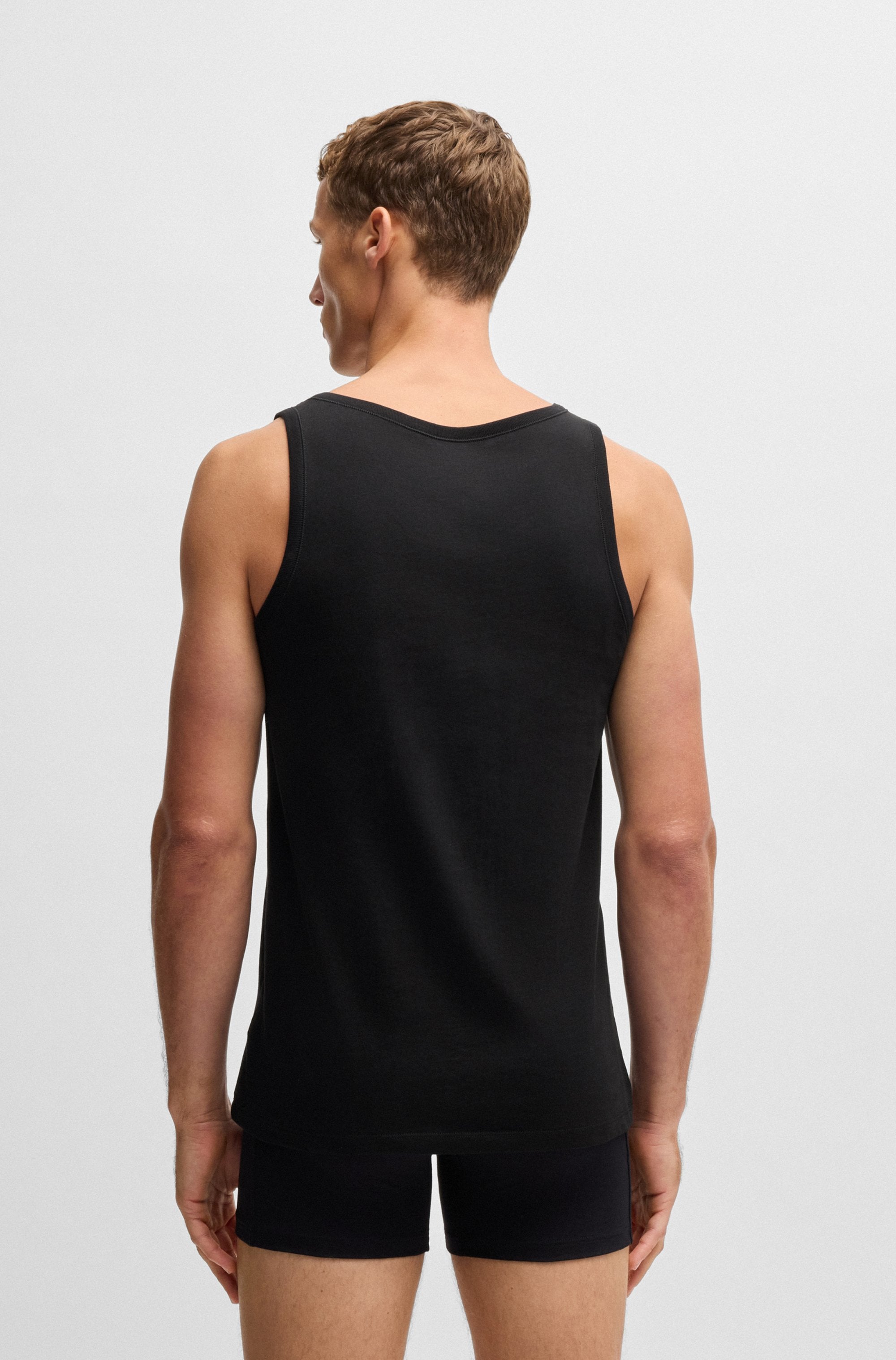 BOSS Tanktop »3P Classic«, (3), mit Label