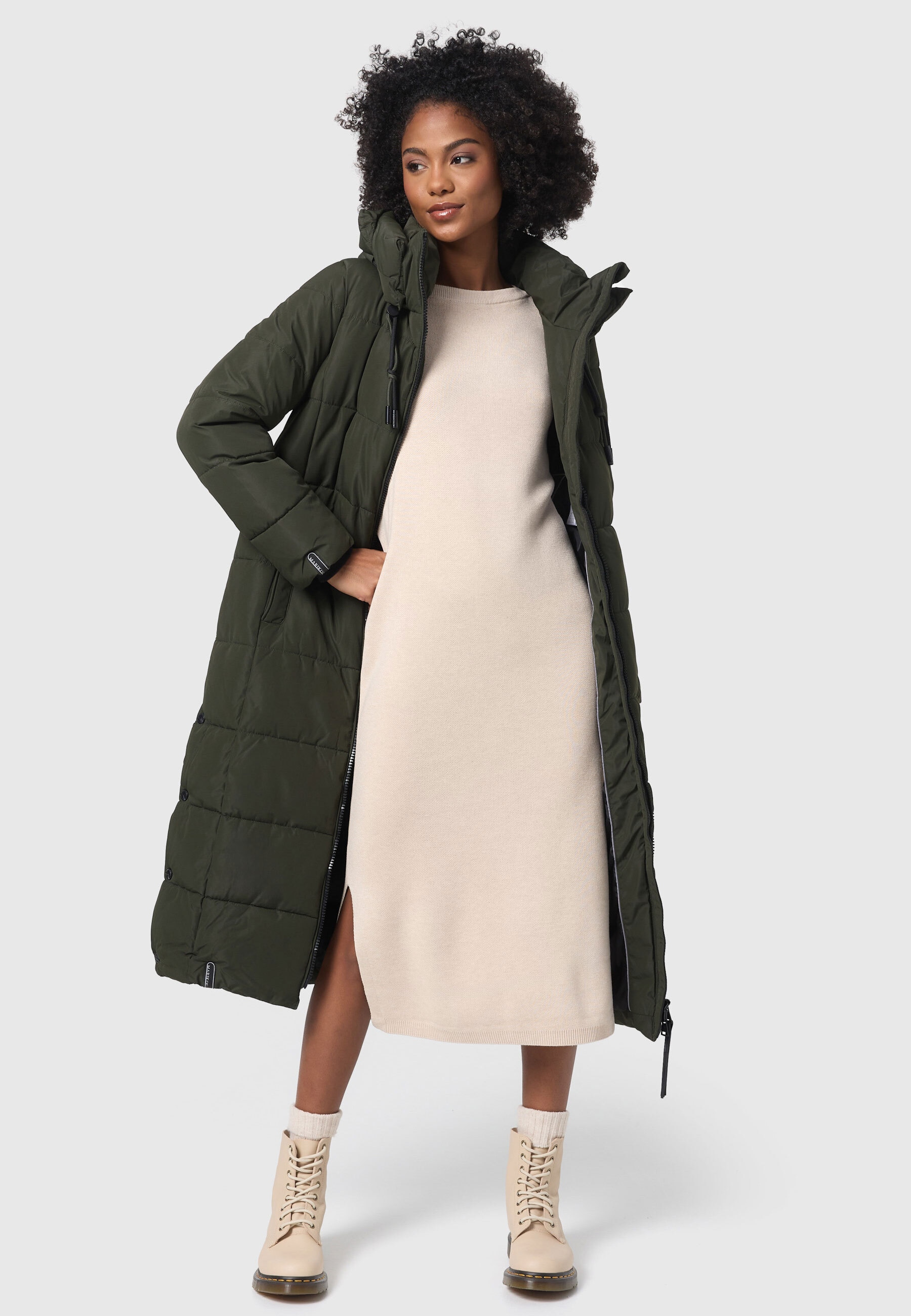 Marikoo Winterjacke »Marikoo Nadeshikoo XVI Damen lange Winter Steppjacke B985«