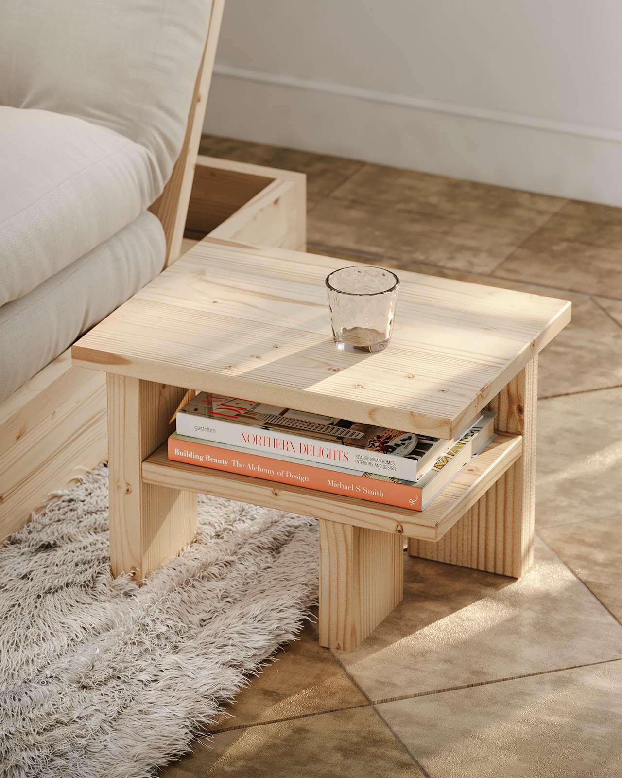 Karup Design Beistelltisch "Japan Side Table, kompakt, stilvoll, funktional, Made in Europe" vielseitig einsetzbar, aus massivem FSC-zertifiziertes Massivholz