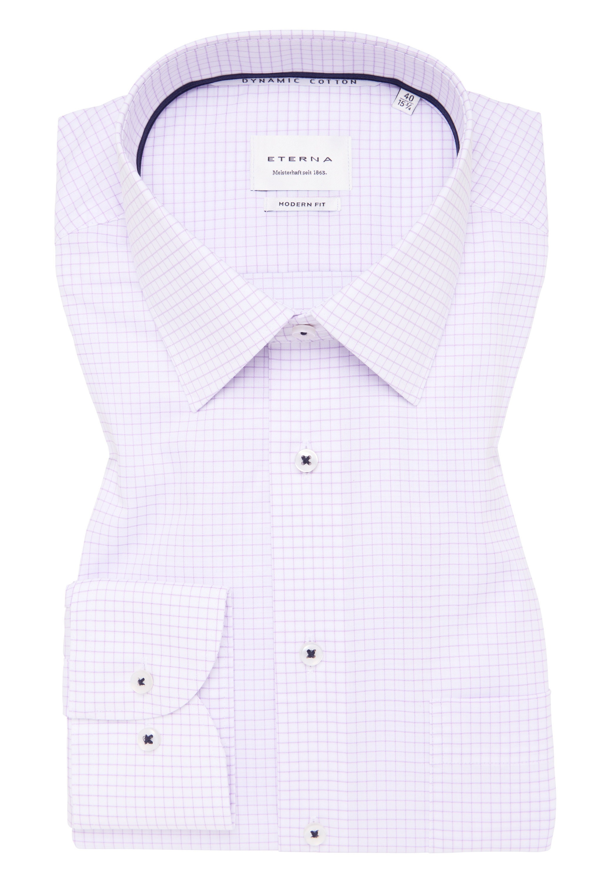 Eterna Langarmhemd »MODERN FIT«, NON IRON (bügelfrei)