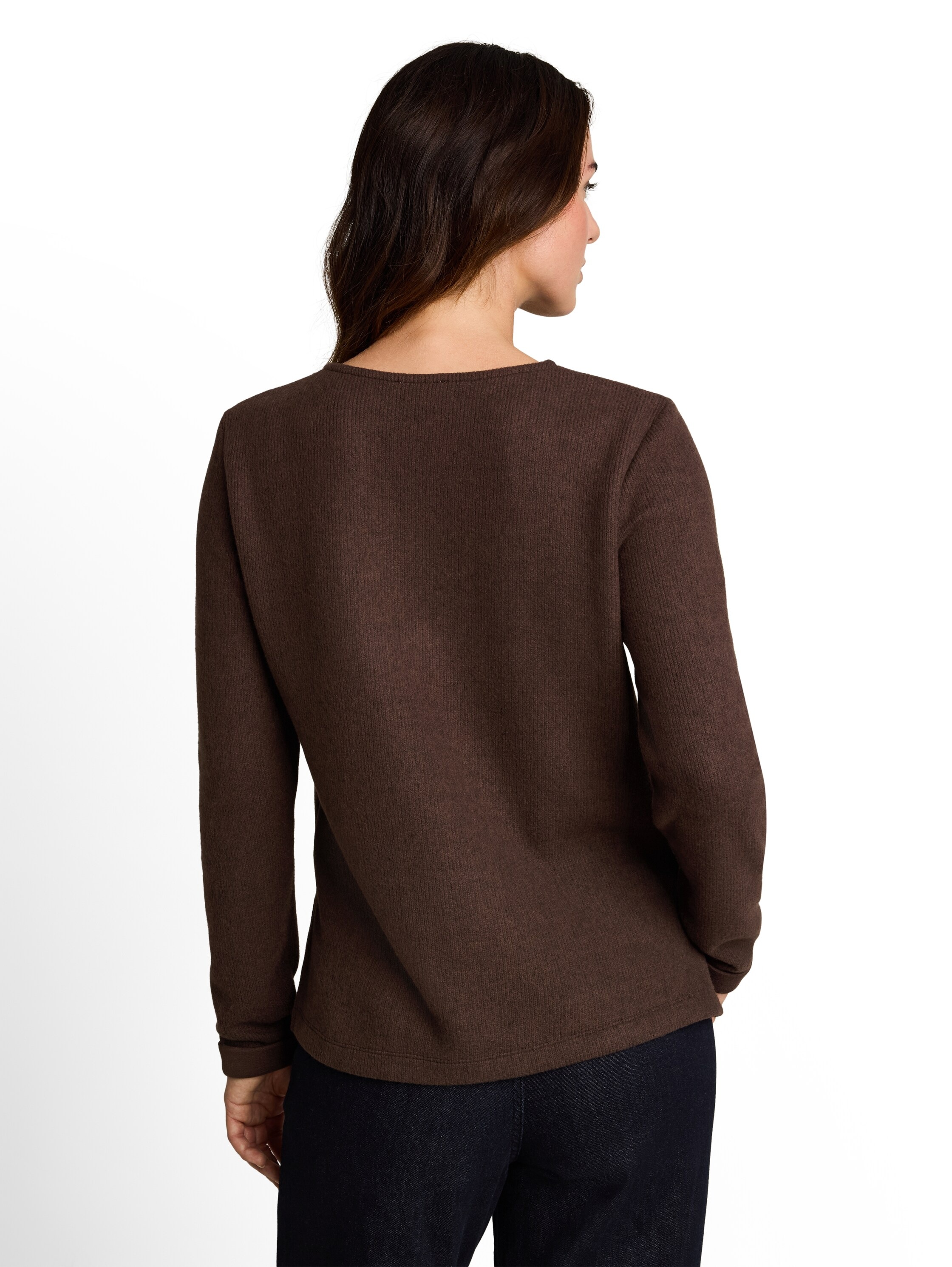 TOM TAILOR Sweater , mit feiner Rippstruktur / Rollkanten / Rundhals
