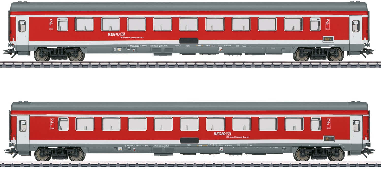 Personenwagen »Reisezugwagen-Set 2 "München-Nürnberg-Express" - 42989«, Made in Europe