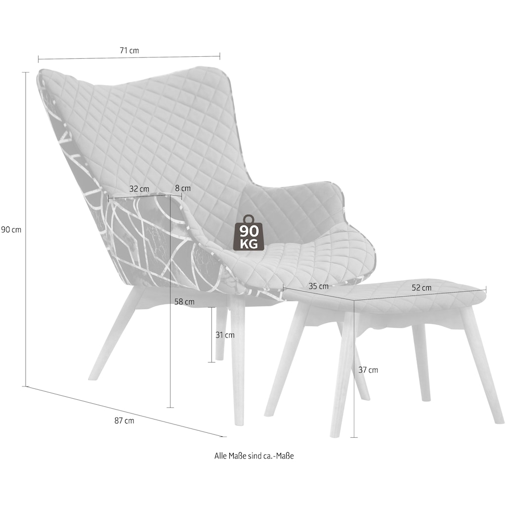 INOSIGN Sessel »Duke Print«