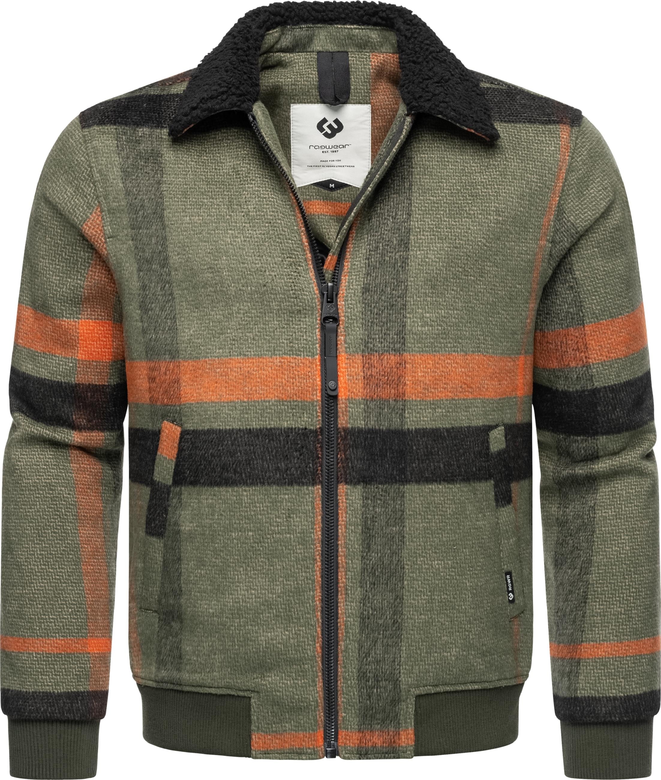 Outdoorjacke »Outdoorjacke Sivval Check«, ohne Kapuze, Warme Herren Übergangsjacke mit...